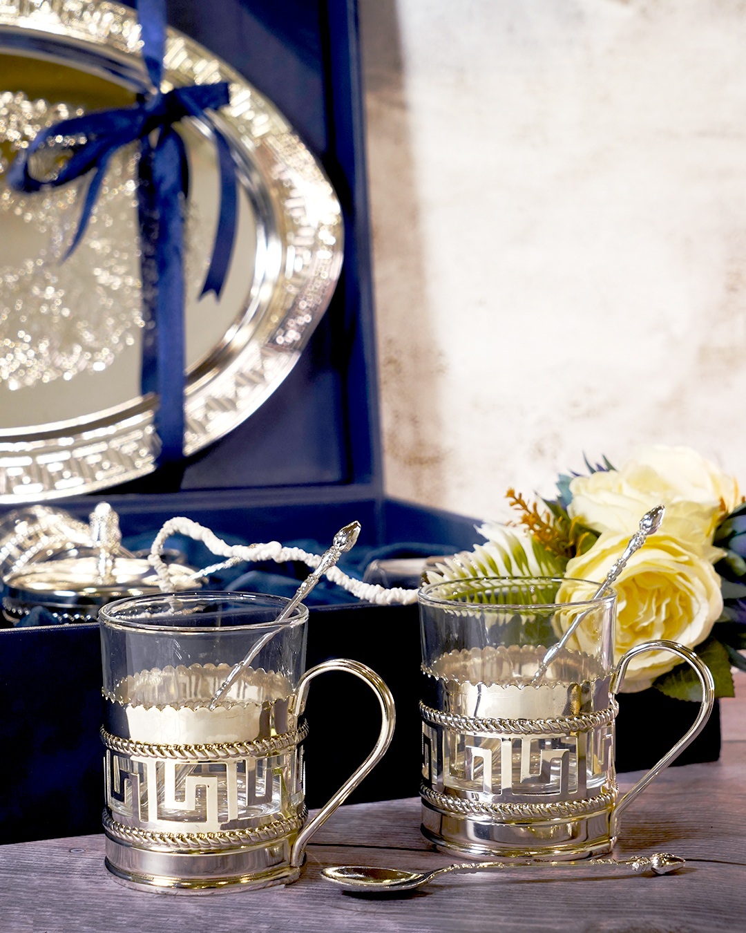 DP - EKN 567 Kawa Set Silver Plated -