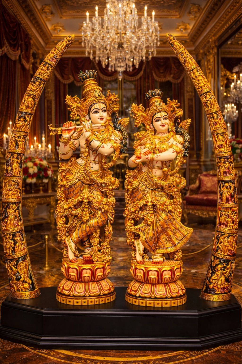 Radha Krishna in Marble