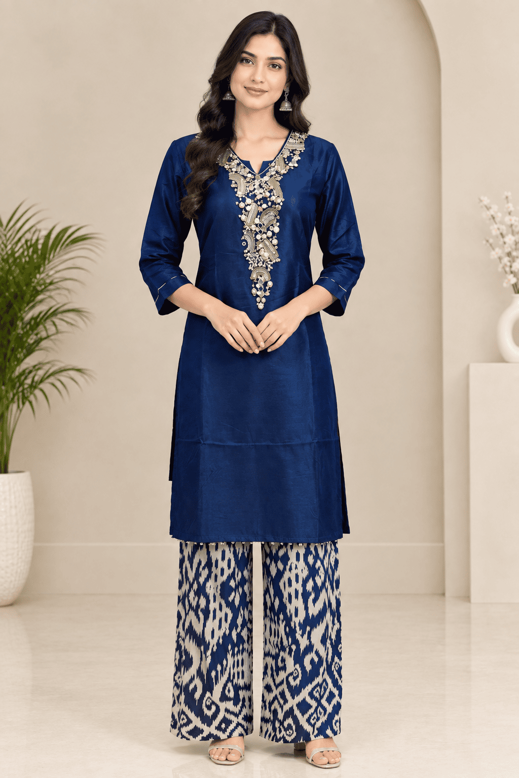 Kamal Exclusive - Royal Blue Co-ord Set
