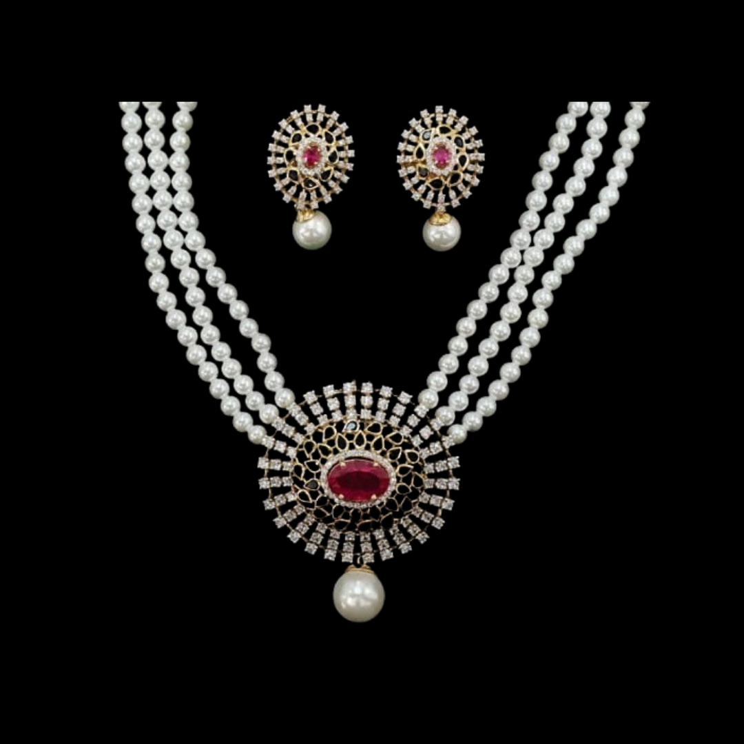 Kimtee Jewellers - Halo Pendant Set
