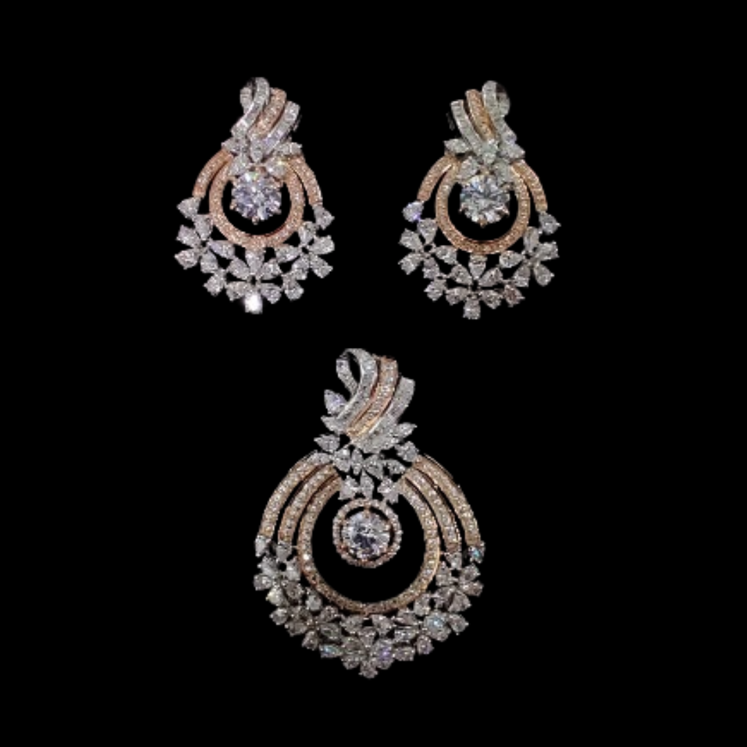 Kimtee Jewellers - Golden Glow Pendant Set