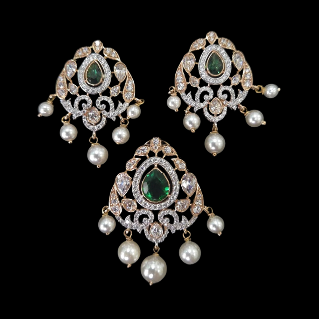 Kimtee Jewellers - Forest Gem Pendant Set