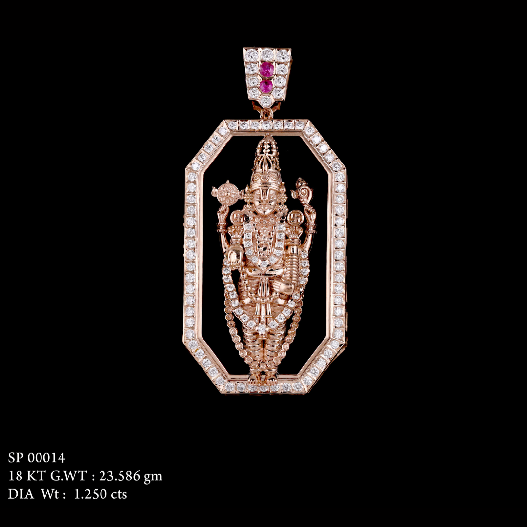 Kimtee Jewellers - God Balaji Pendant