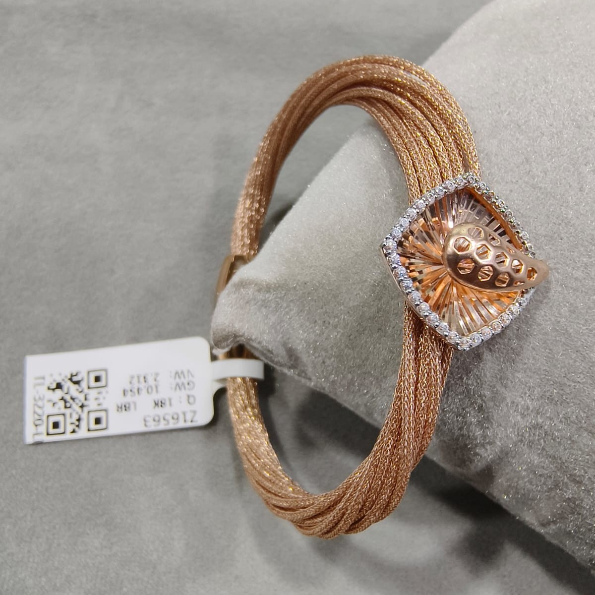 Kimtee Jewellers - 18K Rose Gold Leaf Design Imported Women Bracelet