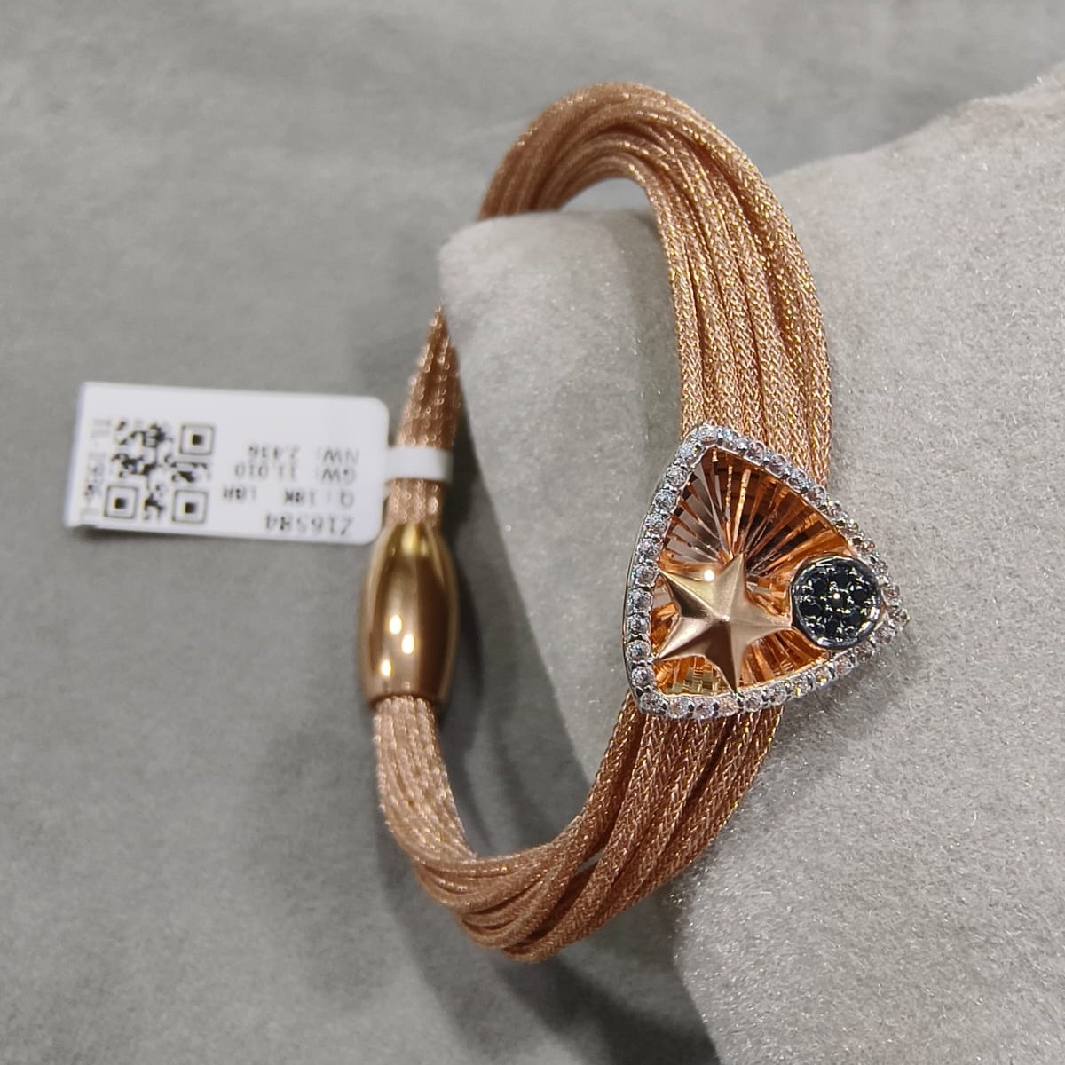 Kimtee Jewellers - 18K Rose Gold Star Imported Women Bracelet