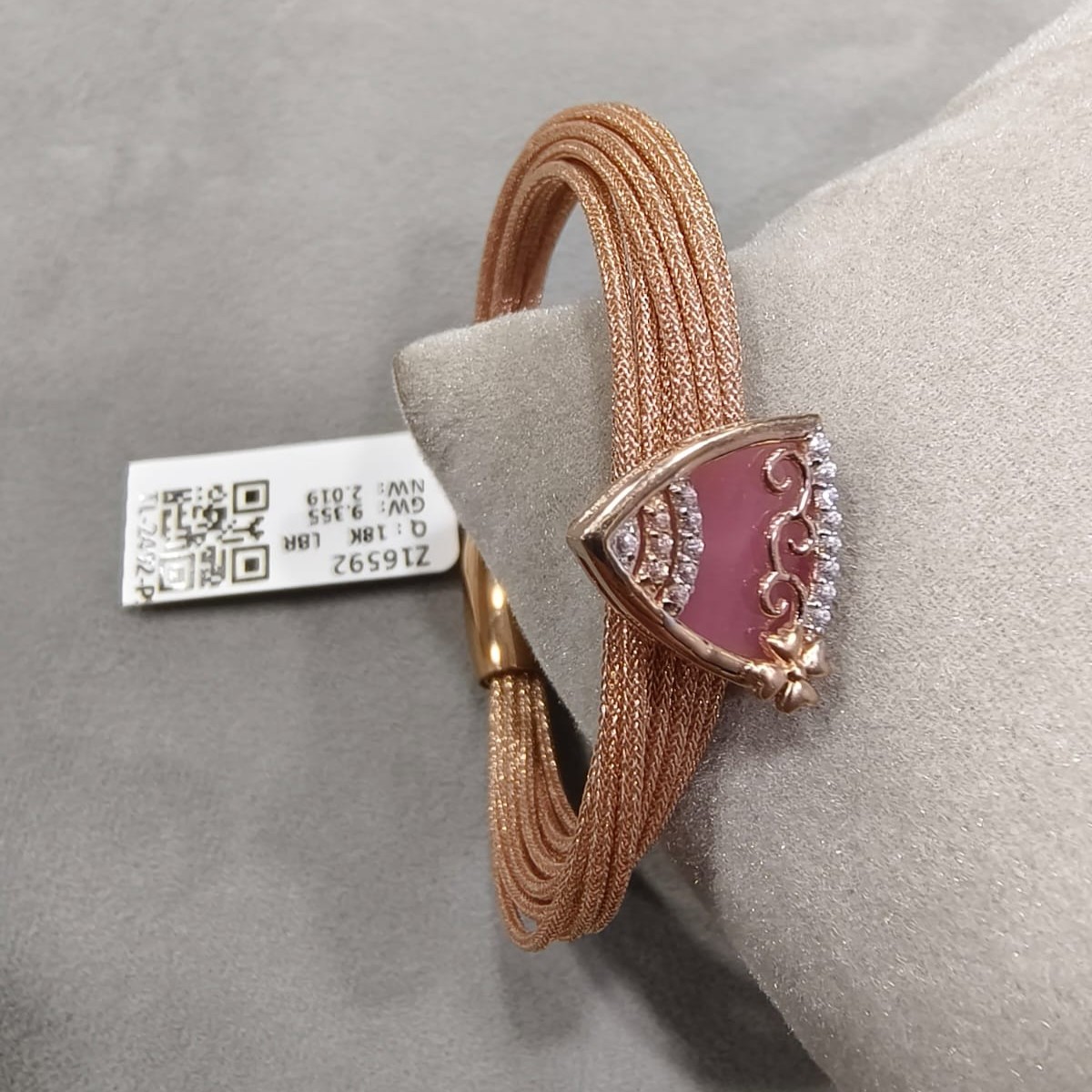 Kimtee Jewellers - 18K Rose Gold Pink MOP Imported Women Bracelet