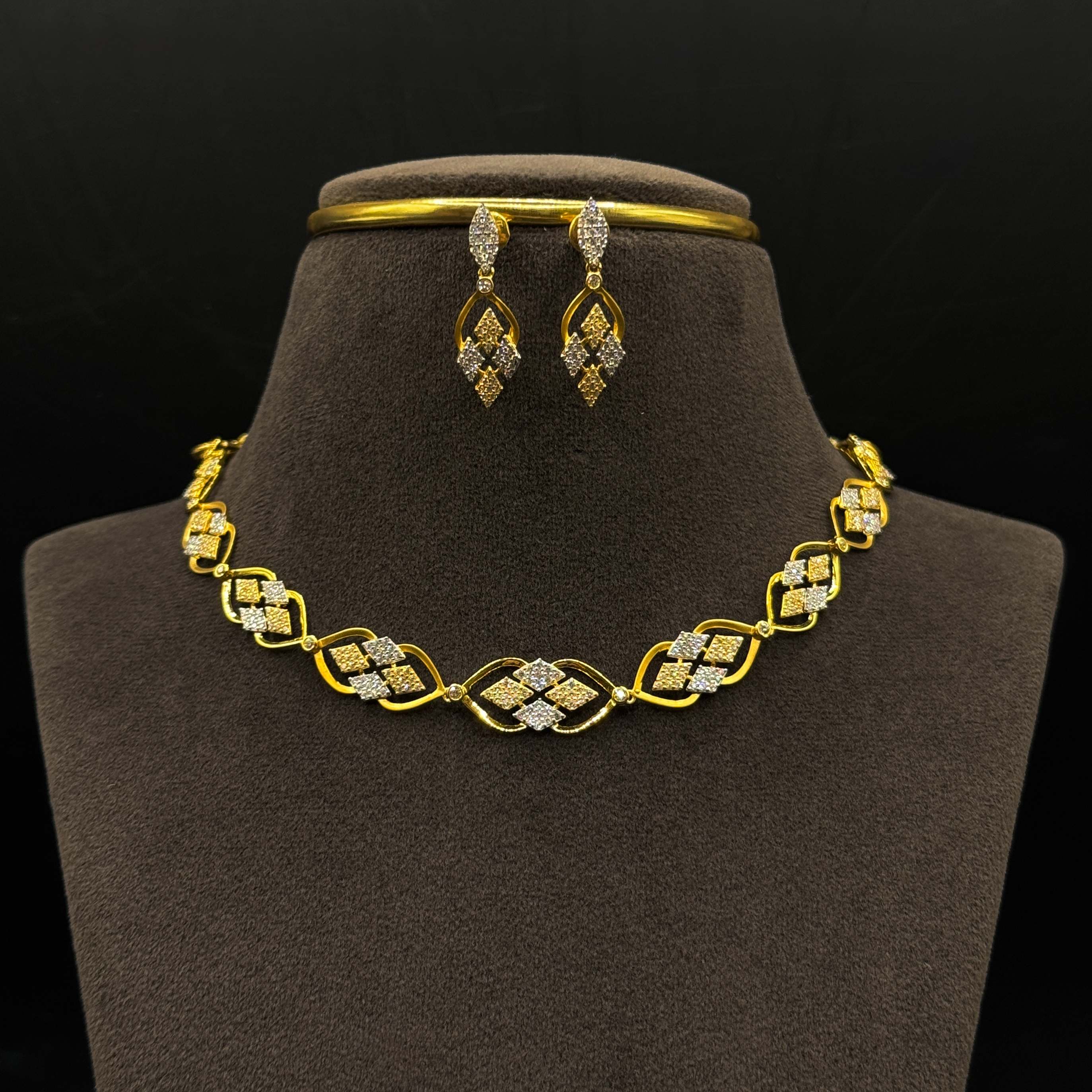 Kimtee Jewellers - Lightweight Katli Design Necklace Set
