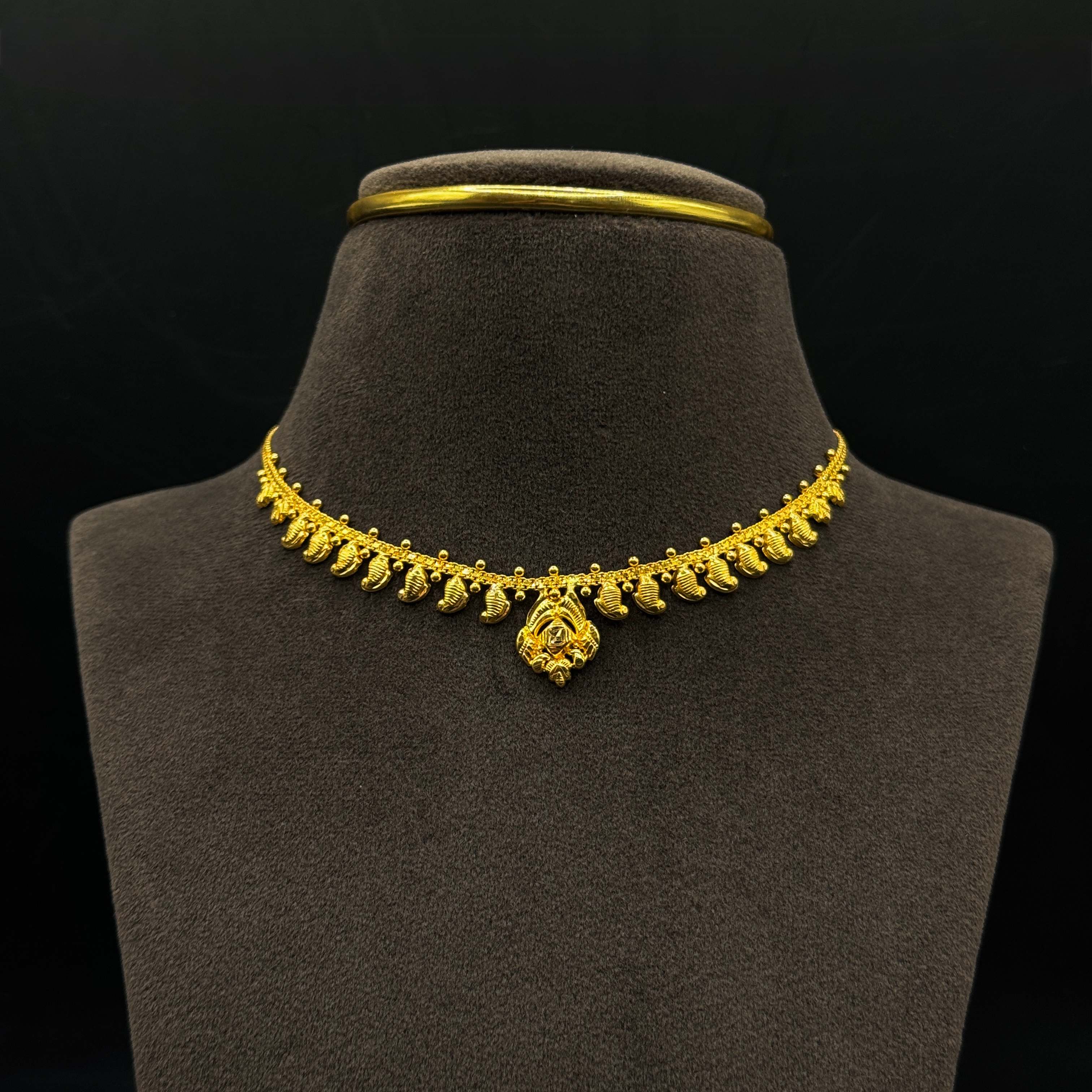 Kimtee Jewellers - Lightweight Mango 916 Gold Necklace