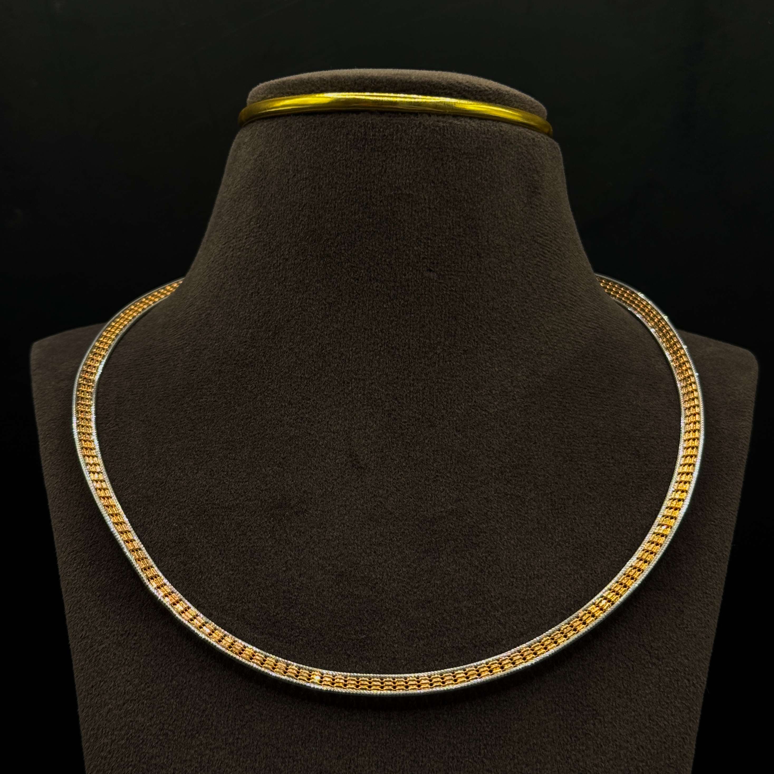 Kimtee Jewellers - Rose Gold 18K Fancy Italian Cutting Flat Chain