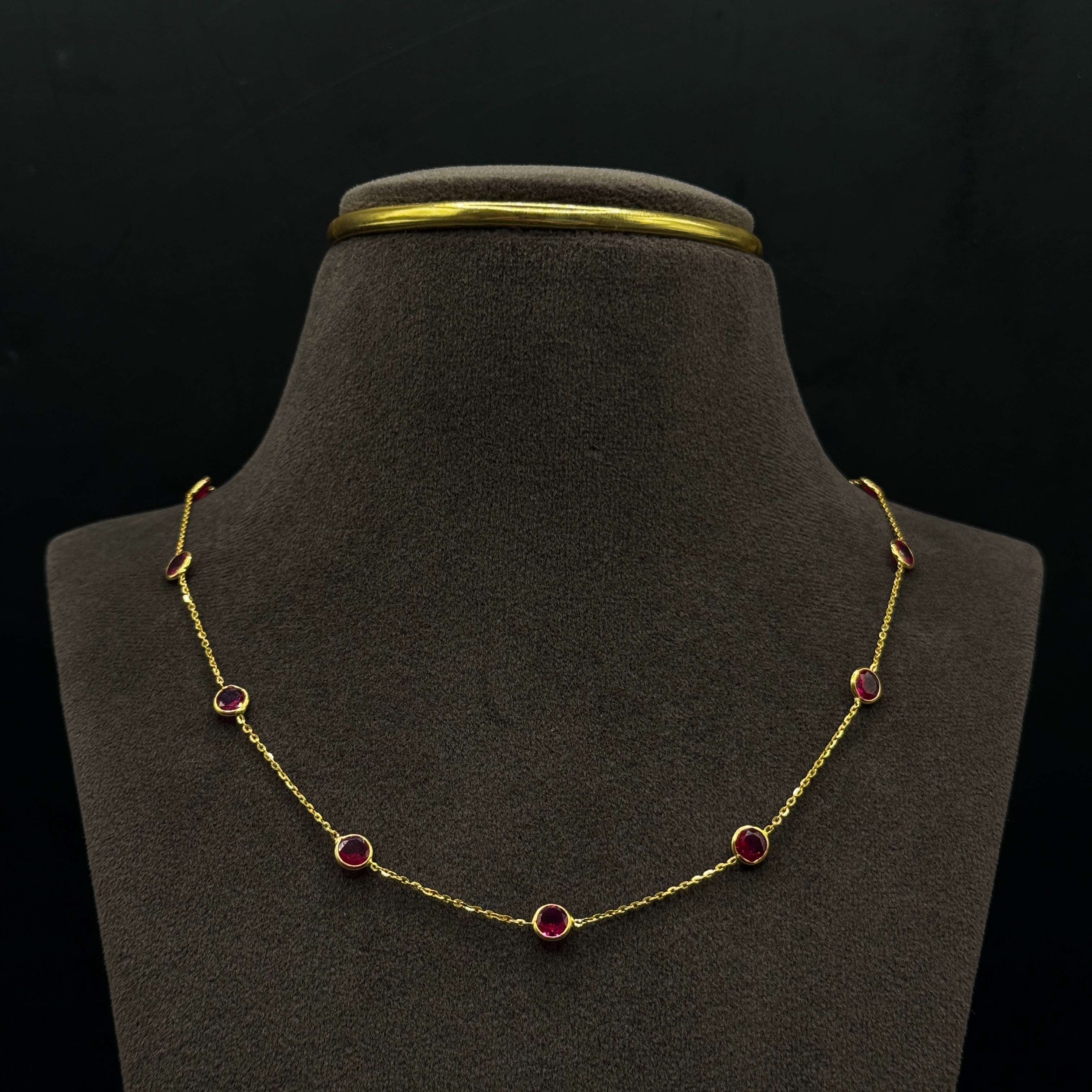 Kimtee Jewellers - Ruby 916 Gold Ladies Chain Lightweight