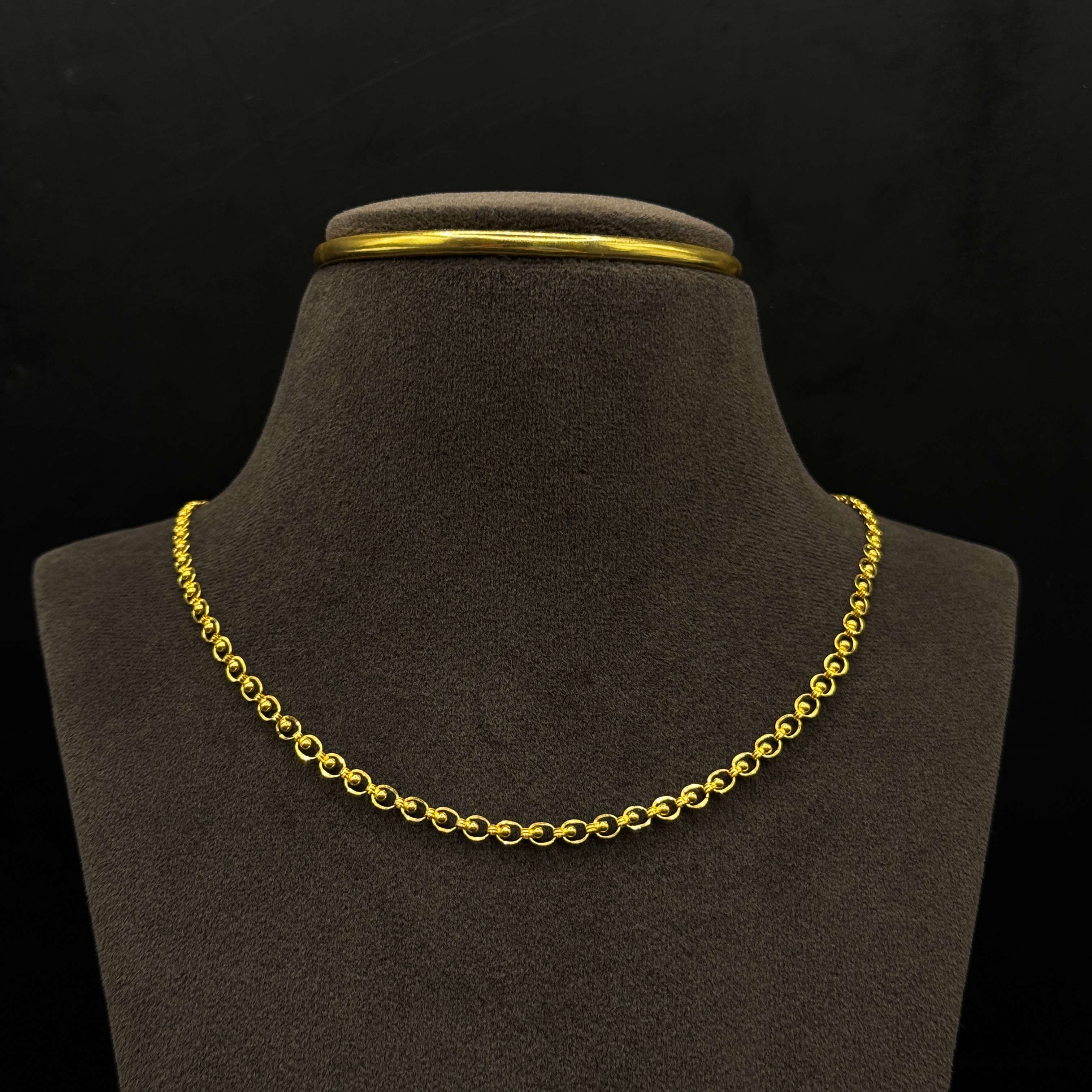 Kimtee Jewellers - Plain 916 Gold Ladies Chain