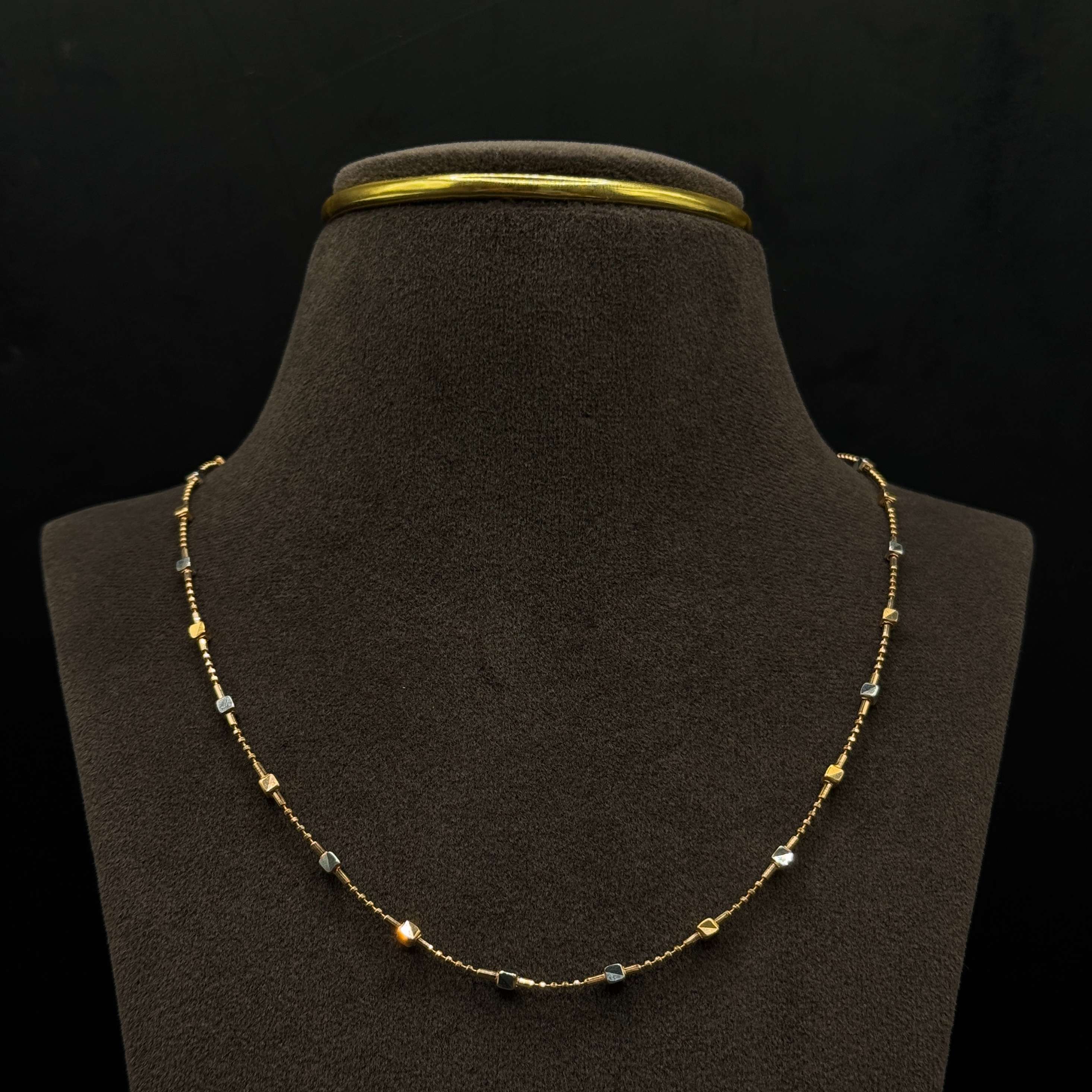 Kimtee Jewellers - Box Ball Rose Gold Fancy 18K Chain