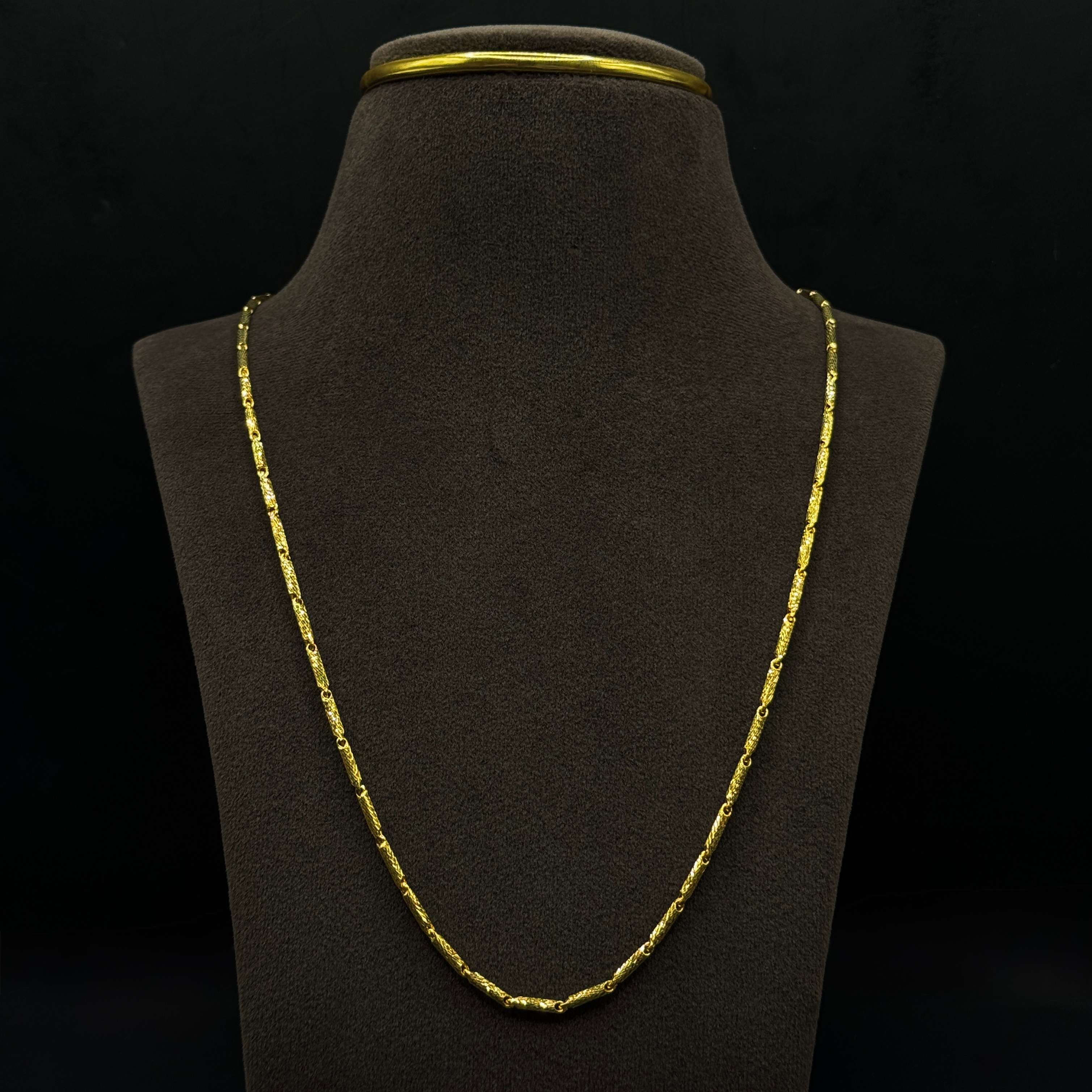 Kimtee Jewellers - Capsule Laser Cutting 916 Gold Men Chain