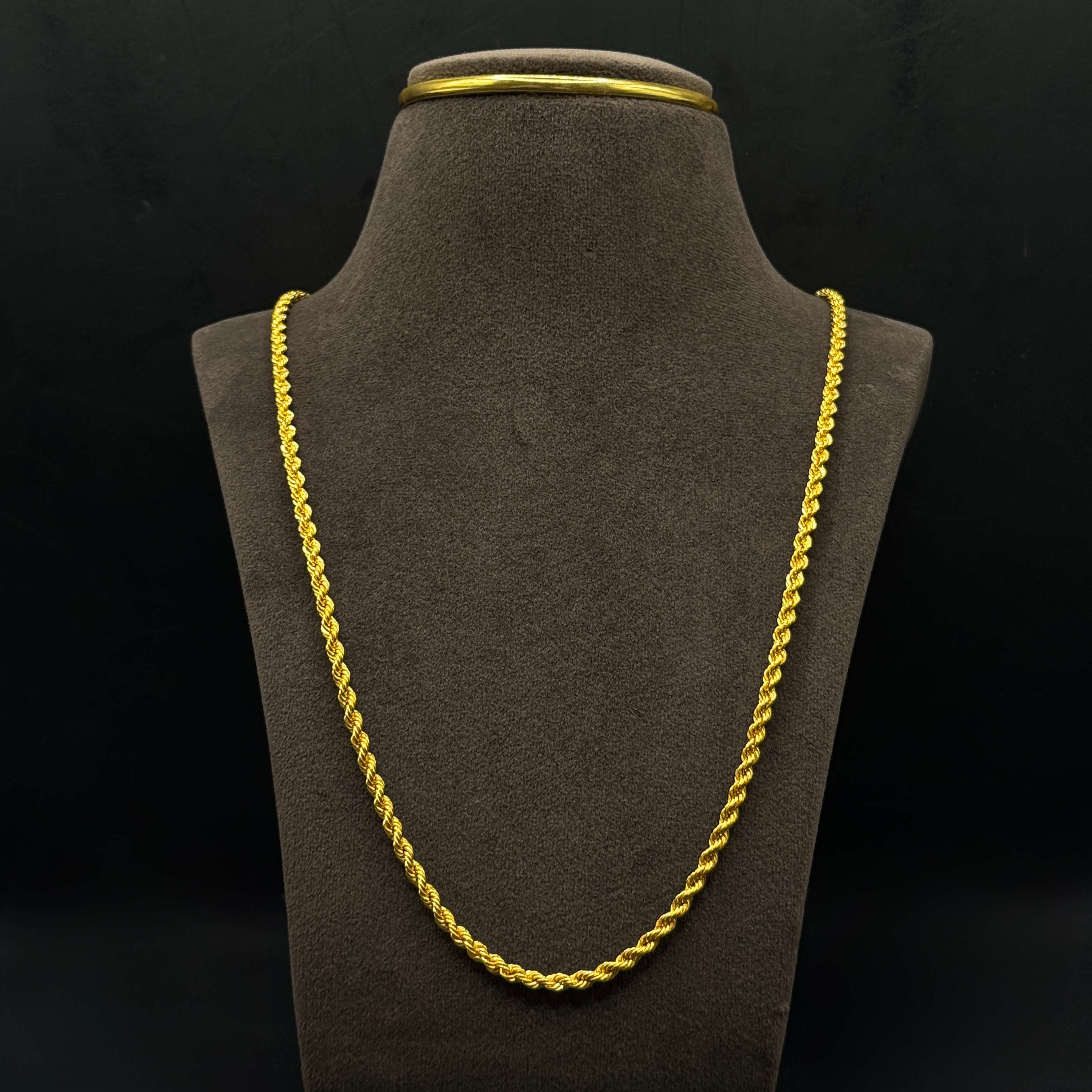 Kimtee Jewellers - Rope Disco 916 Gold Men Chain