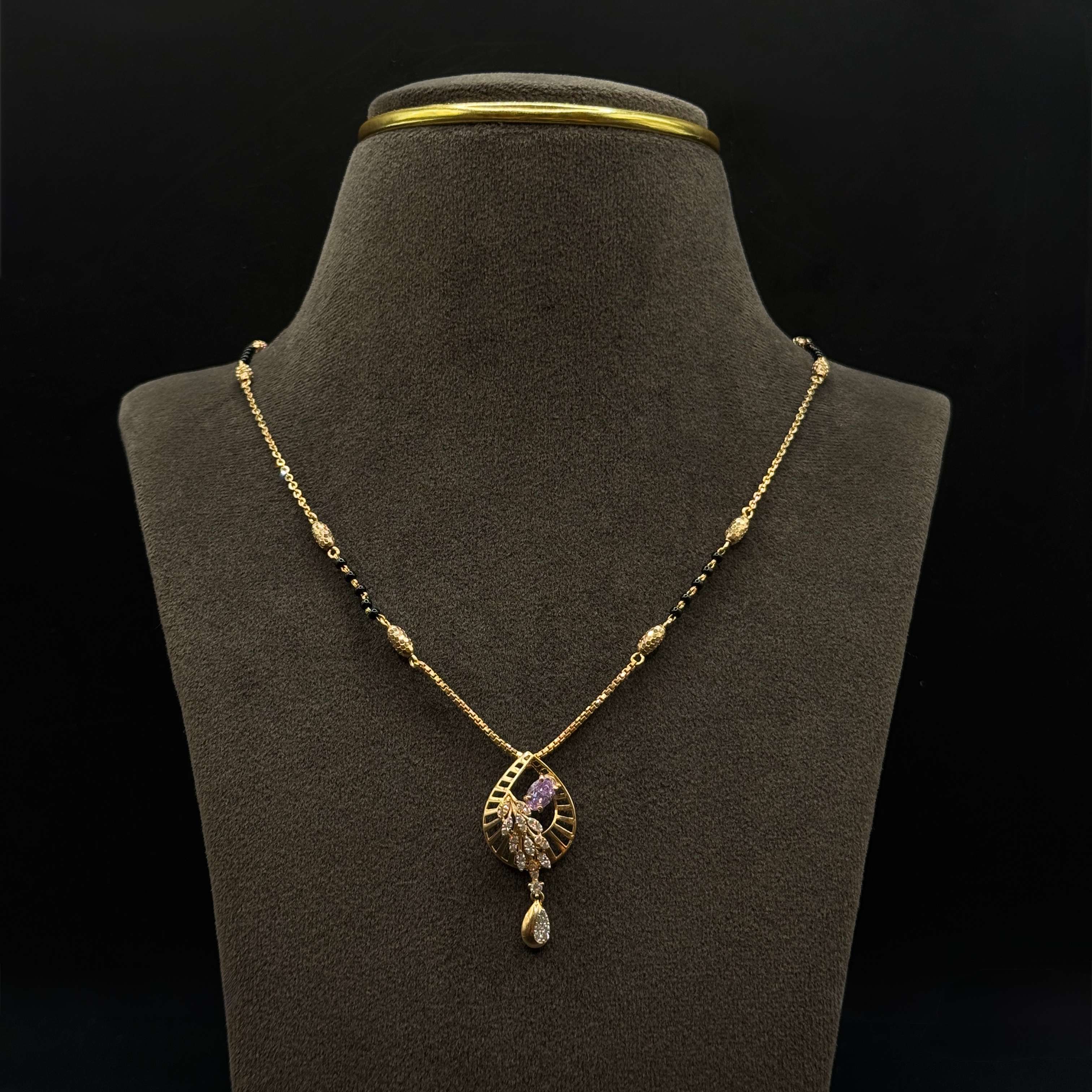 Kimtee Jewellers - Fancy Amethyst 18K Rose Gold Mangalsutra