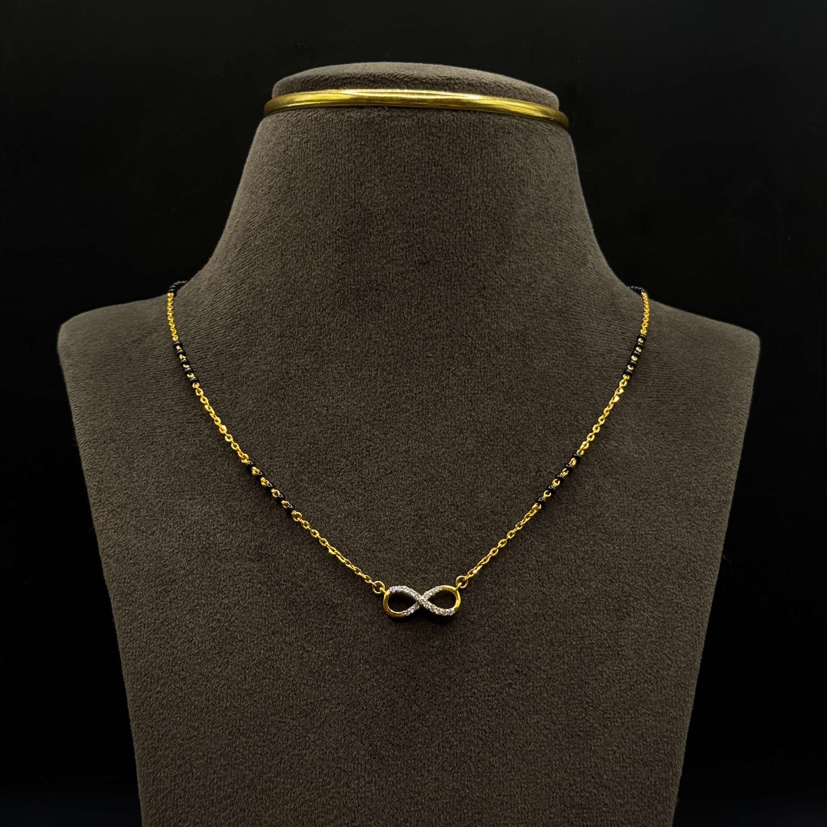 Kimtee Jewellers - Infinity Lightweight 916 Gold Mangalsutra