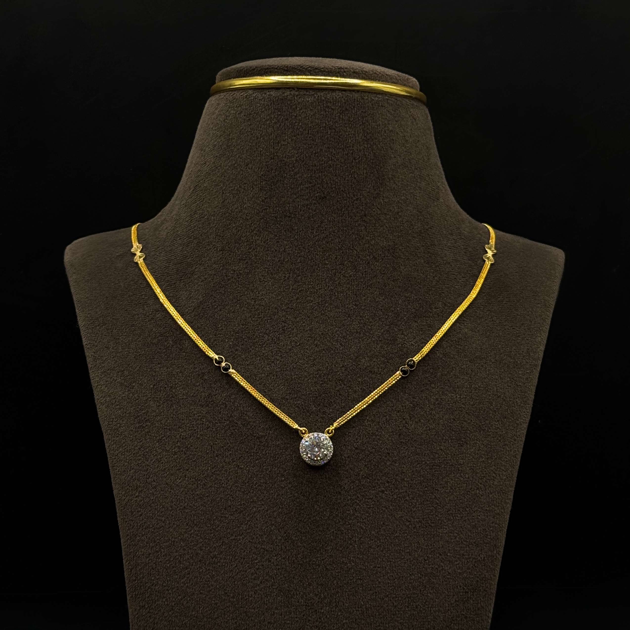 Kimtee Jewellers - Modern Design 916 Gold Mangalsutra