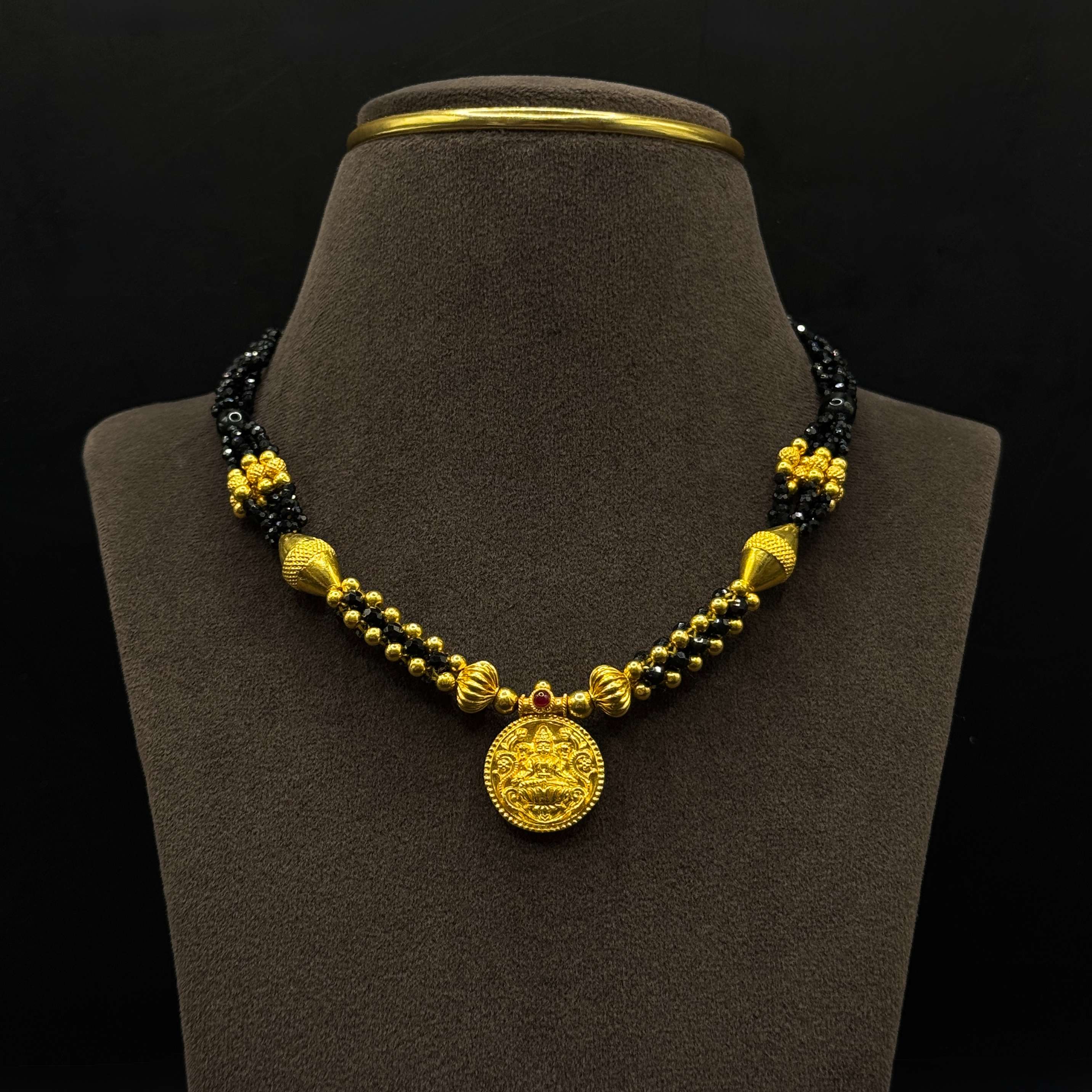 Kimtee Jewellers - Lightweight Laxmi 916 Gold Mangalsutra