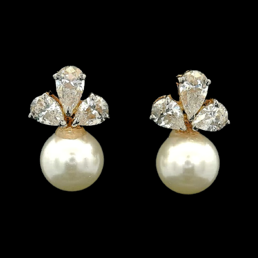 Kimtee Jewellers - Lightweight Pearl Drop Hangings