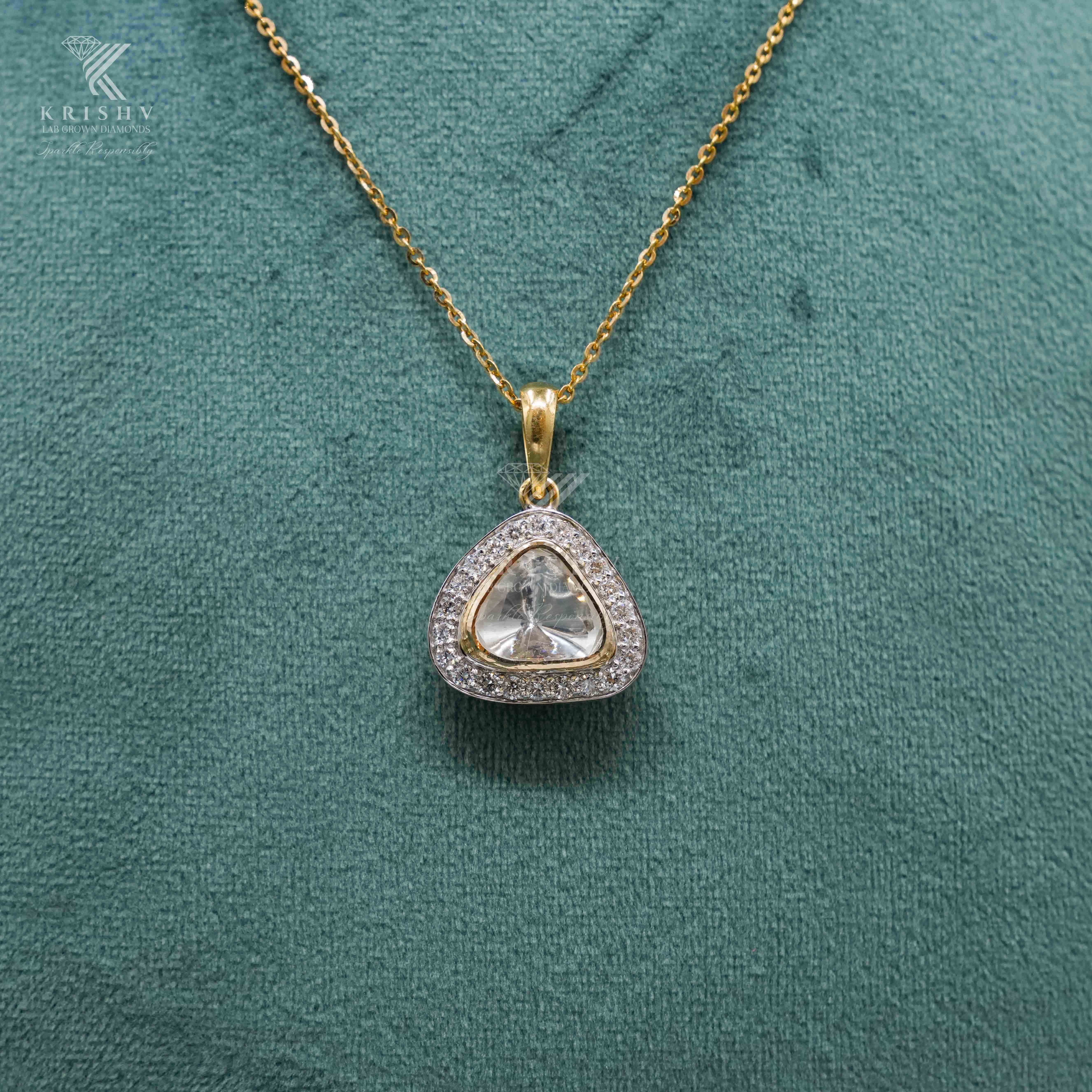 Krishv Lab Grown Diamonds - PolkI Pendent