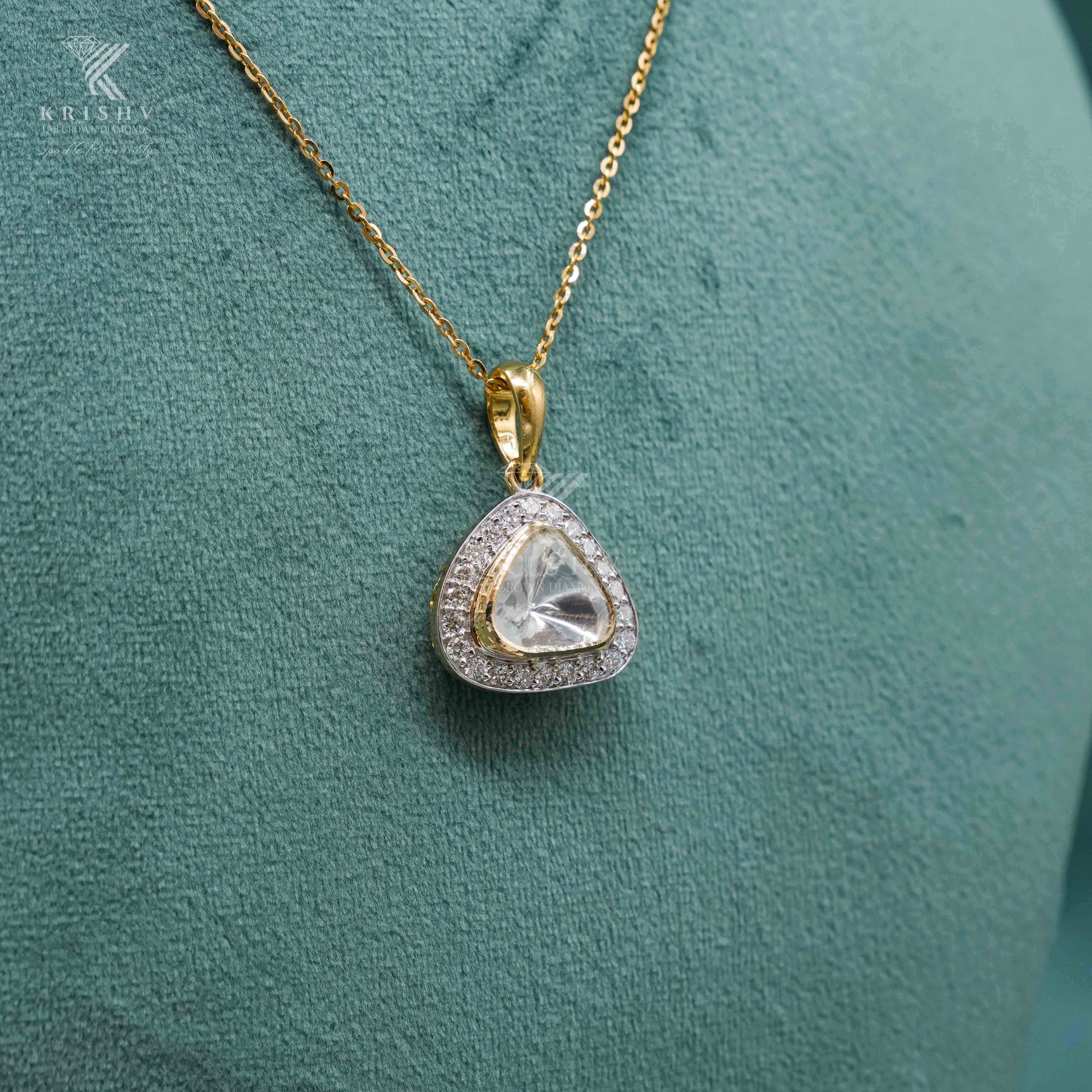 Krishv Lab Grown Diamonds - PolkI Pendent