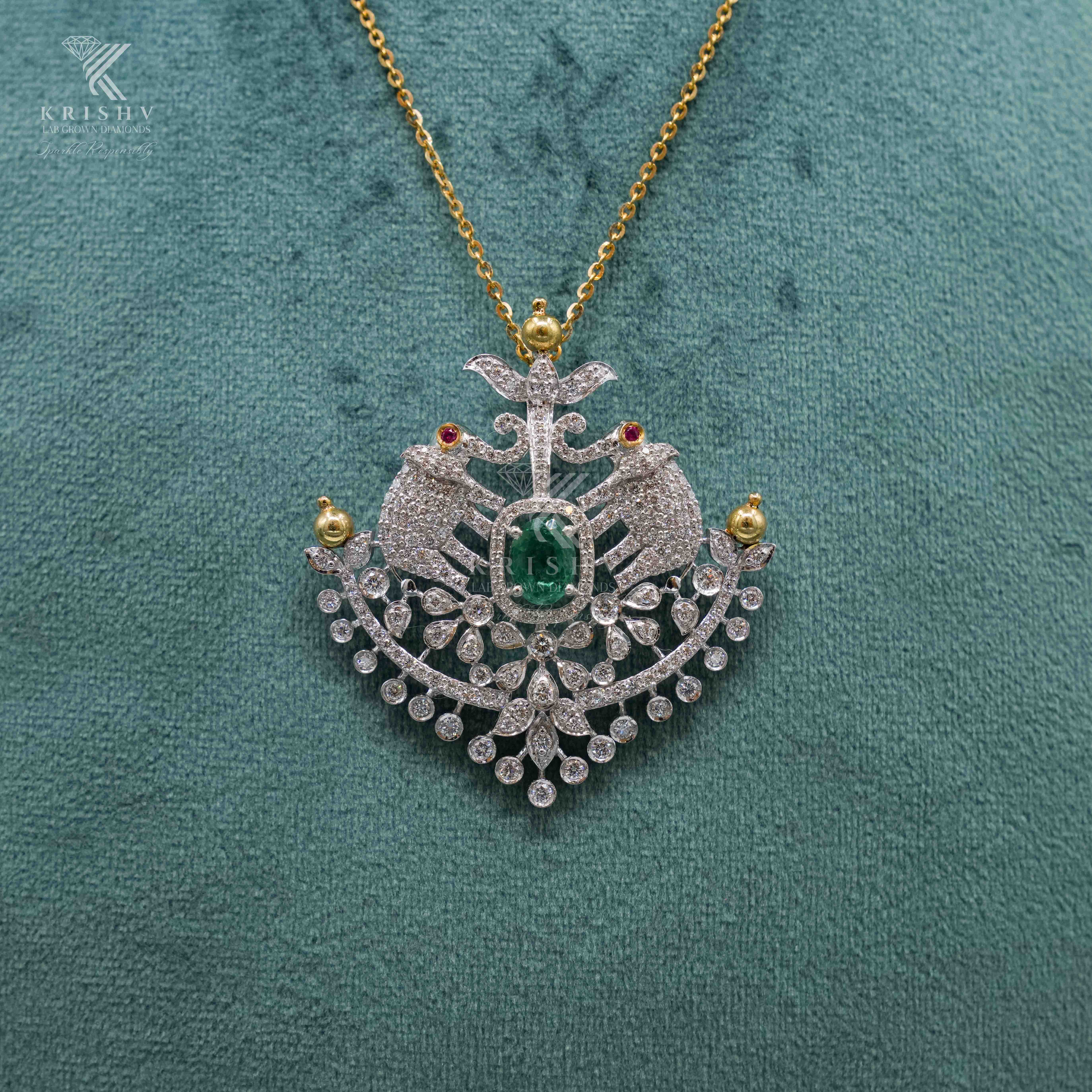 Krishv Lab Grown Diamonds - Diamond Pendent