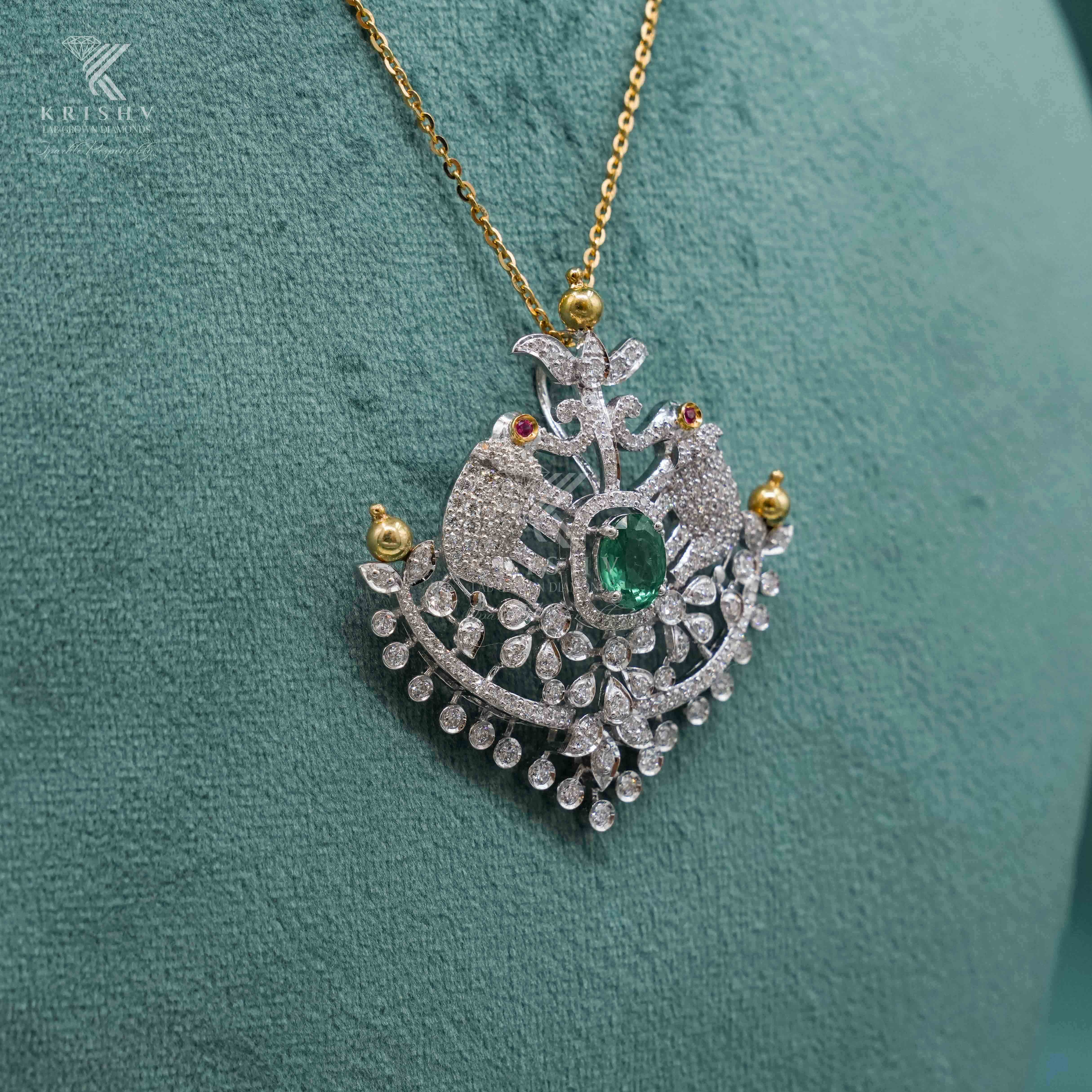 Krishv Lab Grown Diamonds - Diamond Pendent