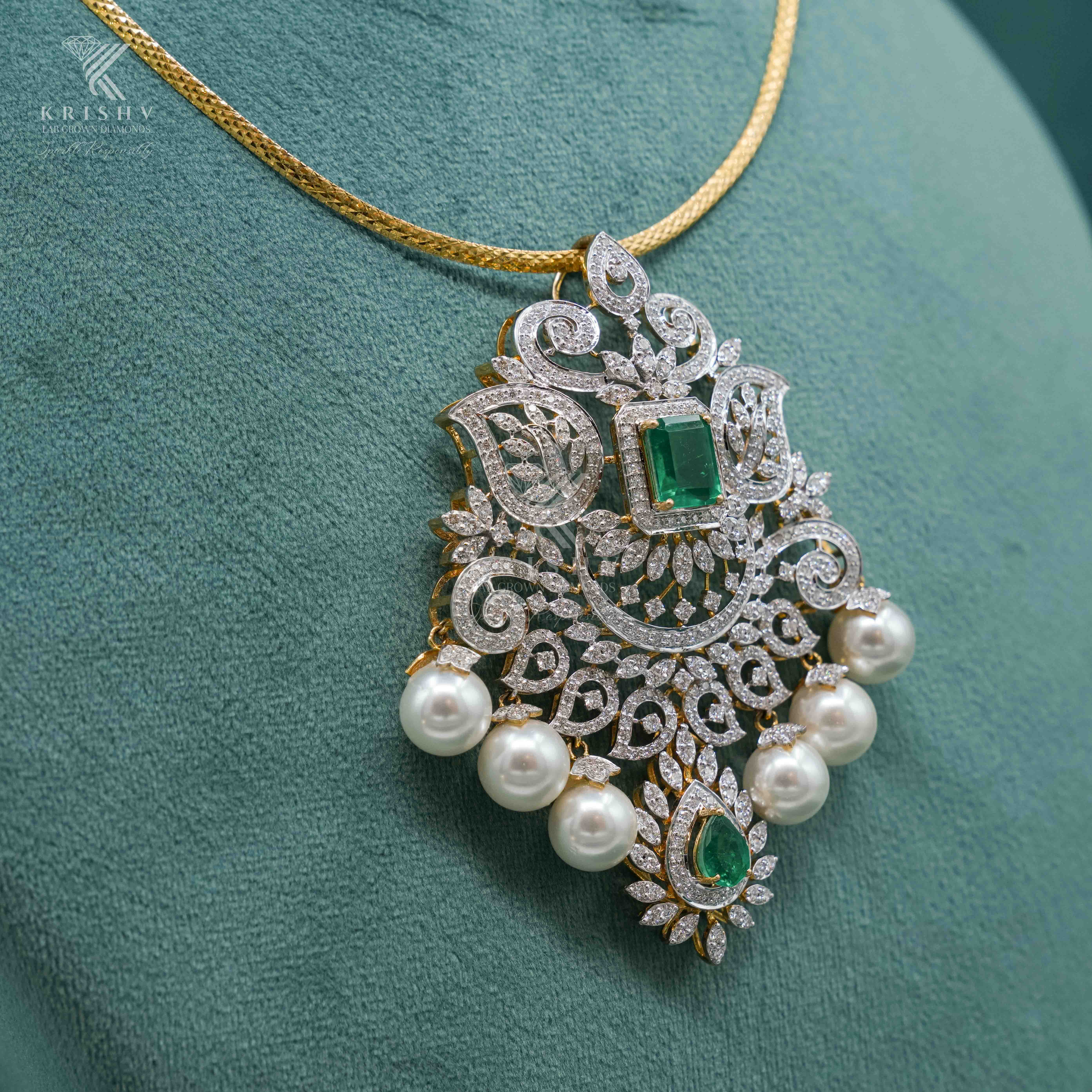 Krishv Lab Grown Diamonds - Diamond Pendent