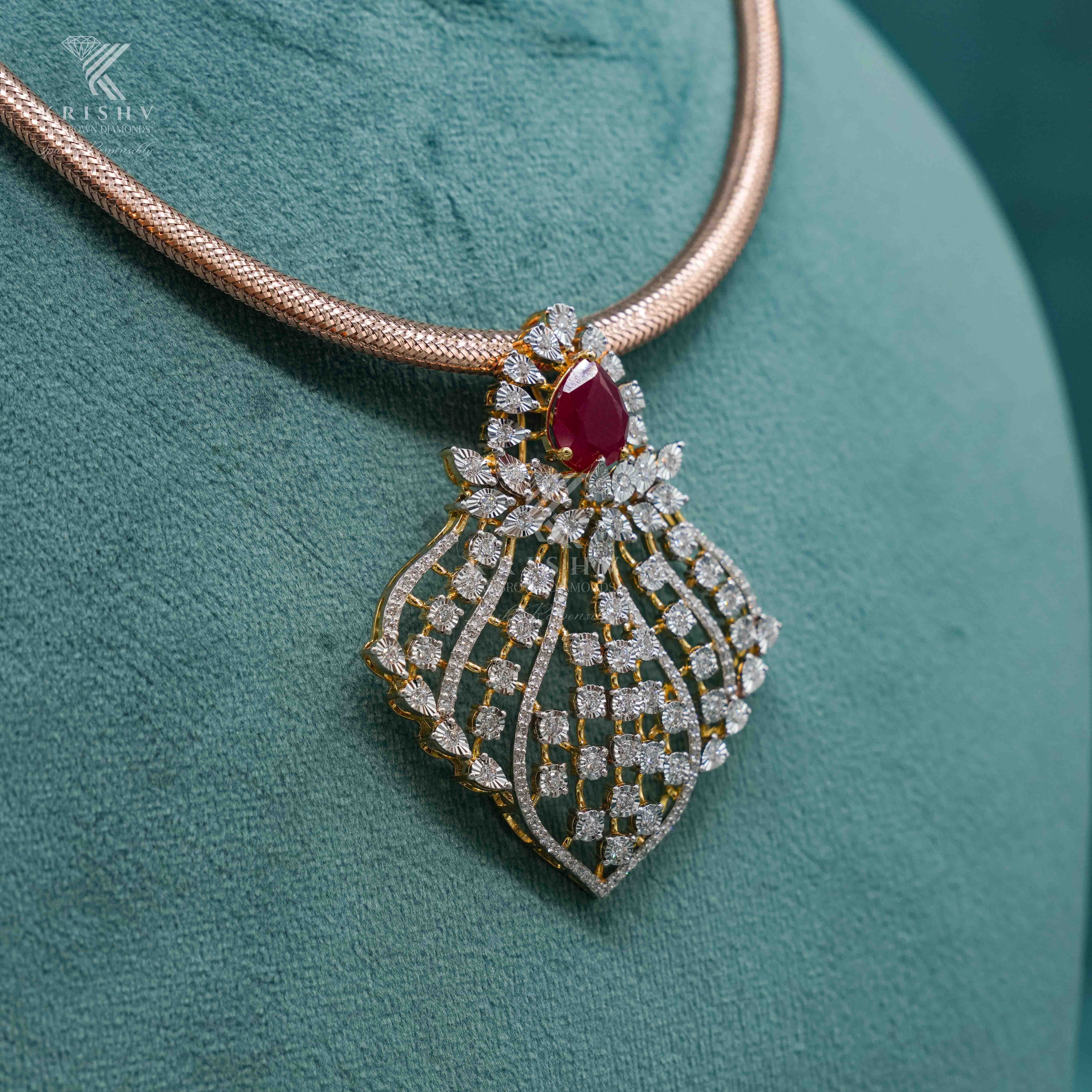 Krishv Lab Grown Diamonds - Diamond Pendent