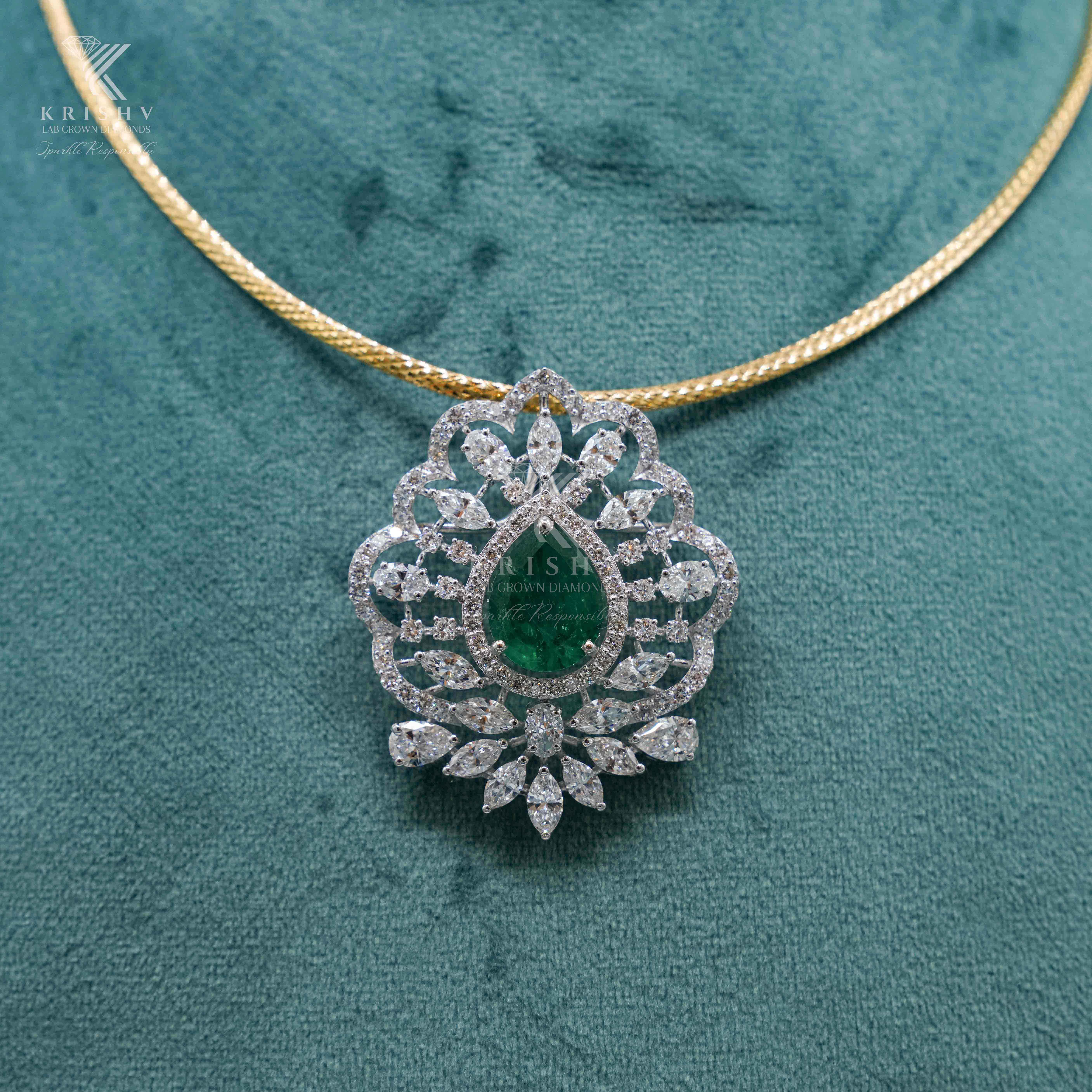 Krishv Lab Grown Diamonds - Diamond Pendent