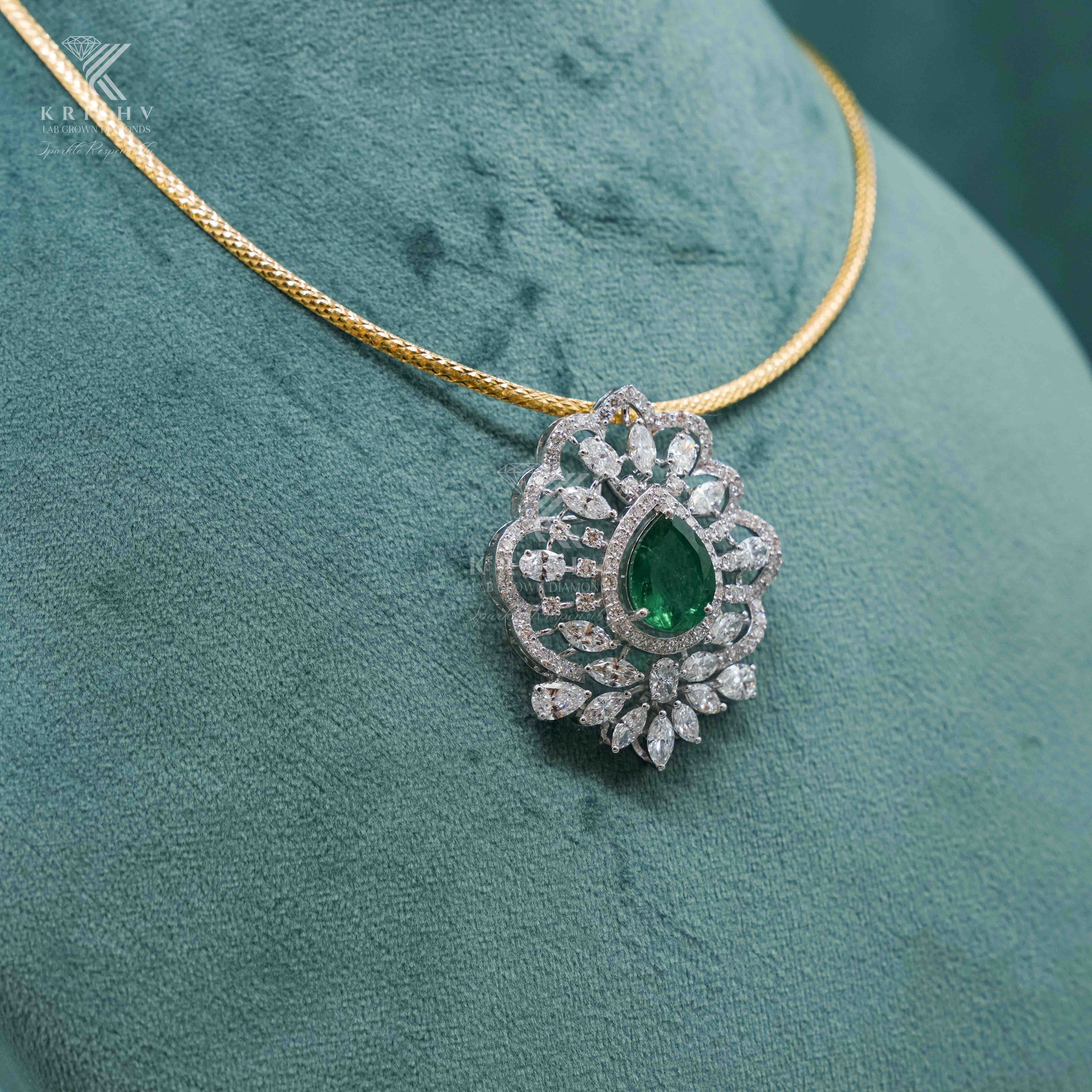 Krishv Lab Grown Diamonds - Diamond Pendent