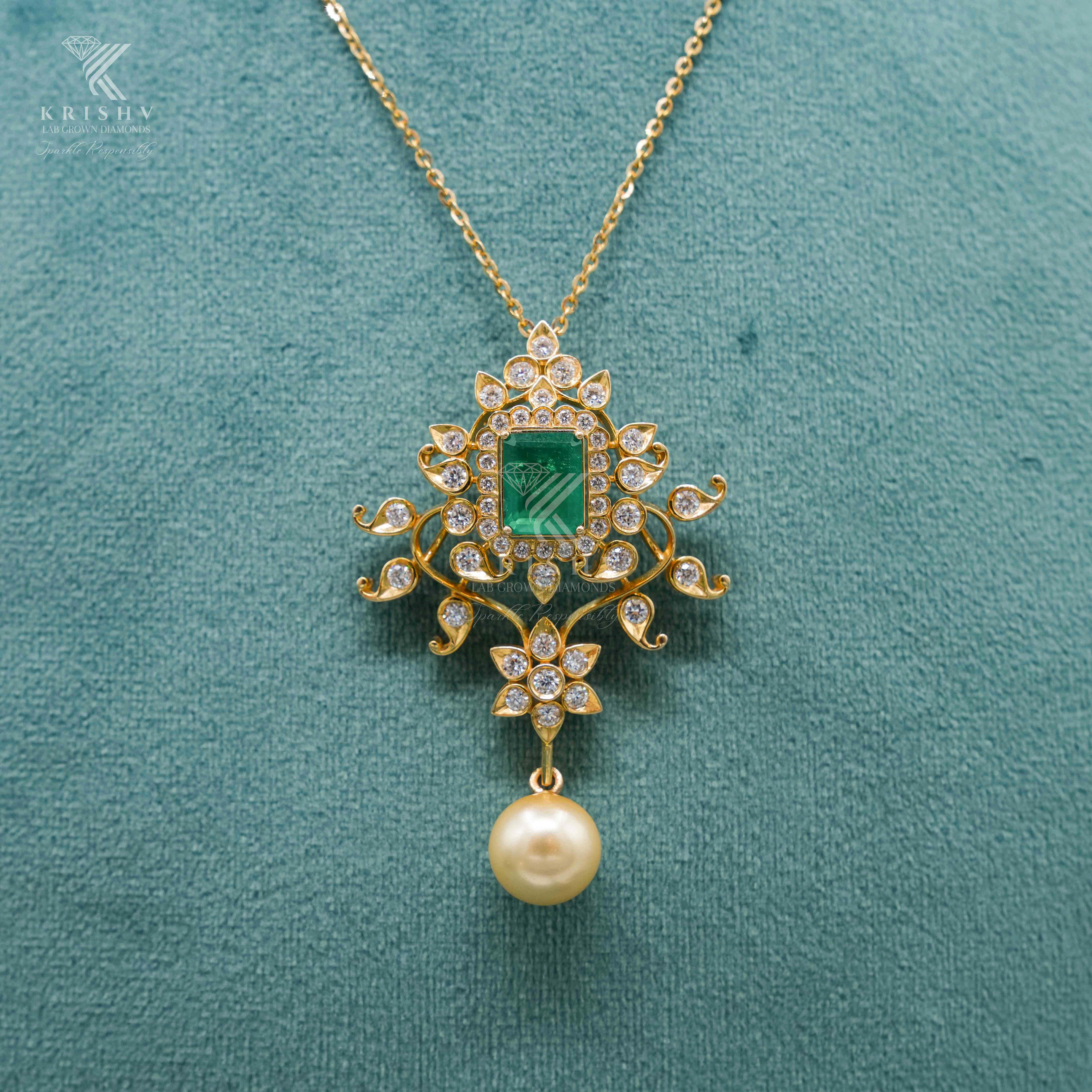 Krishv Lab Grown Diamonds - Diamond Pendent