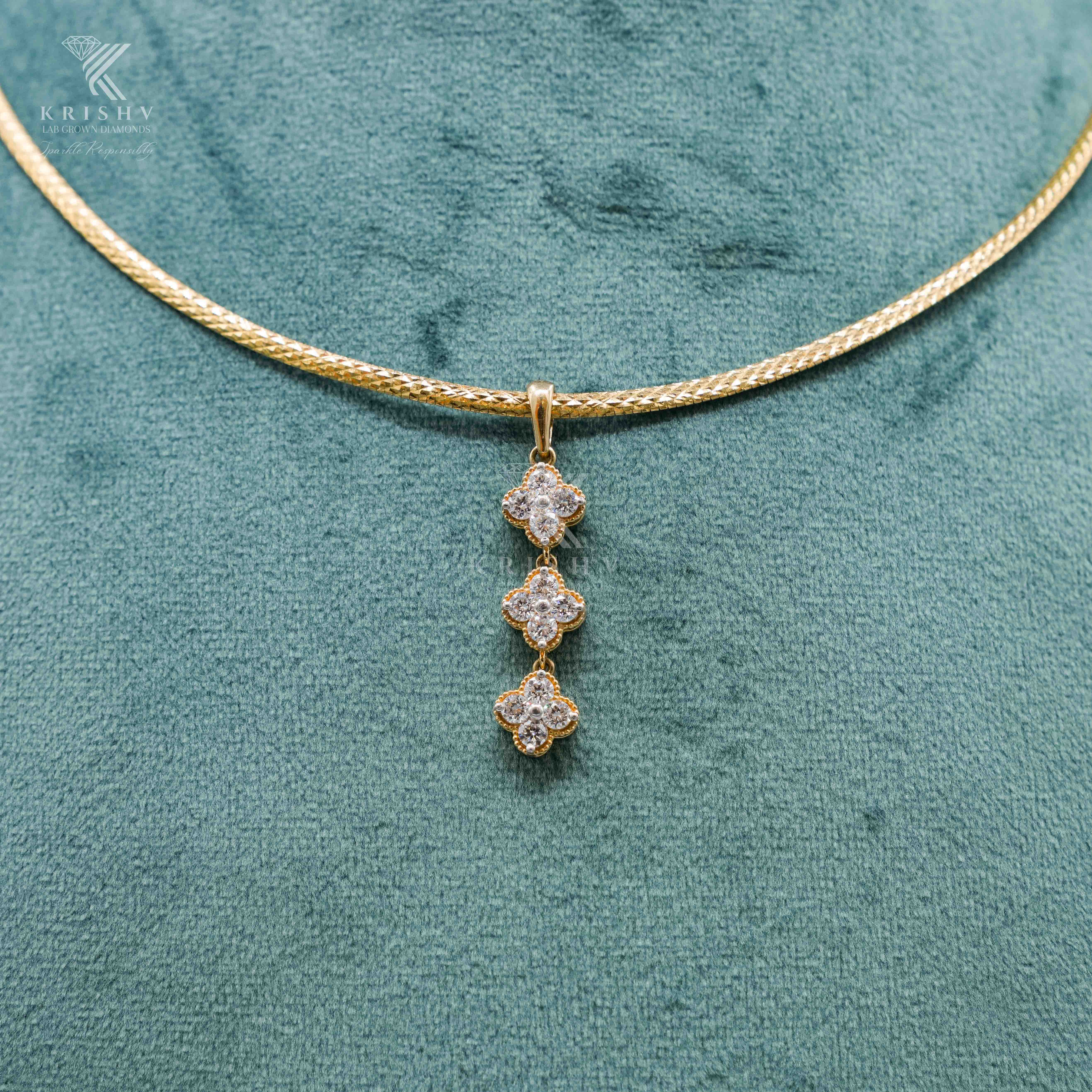 Krishv Lab Grown Diamonds - Diamond Pendent