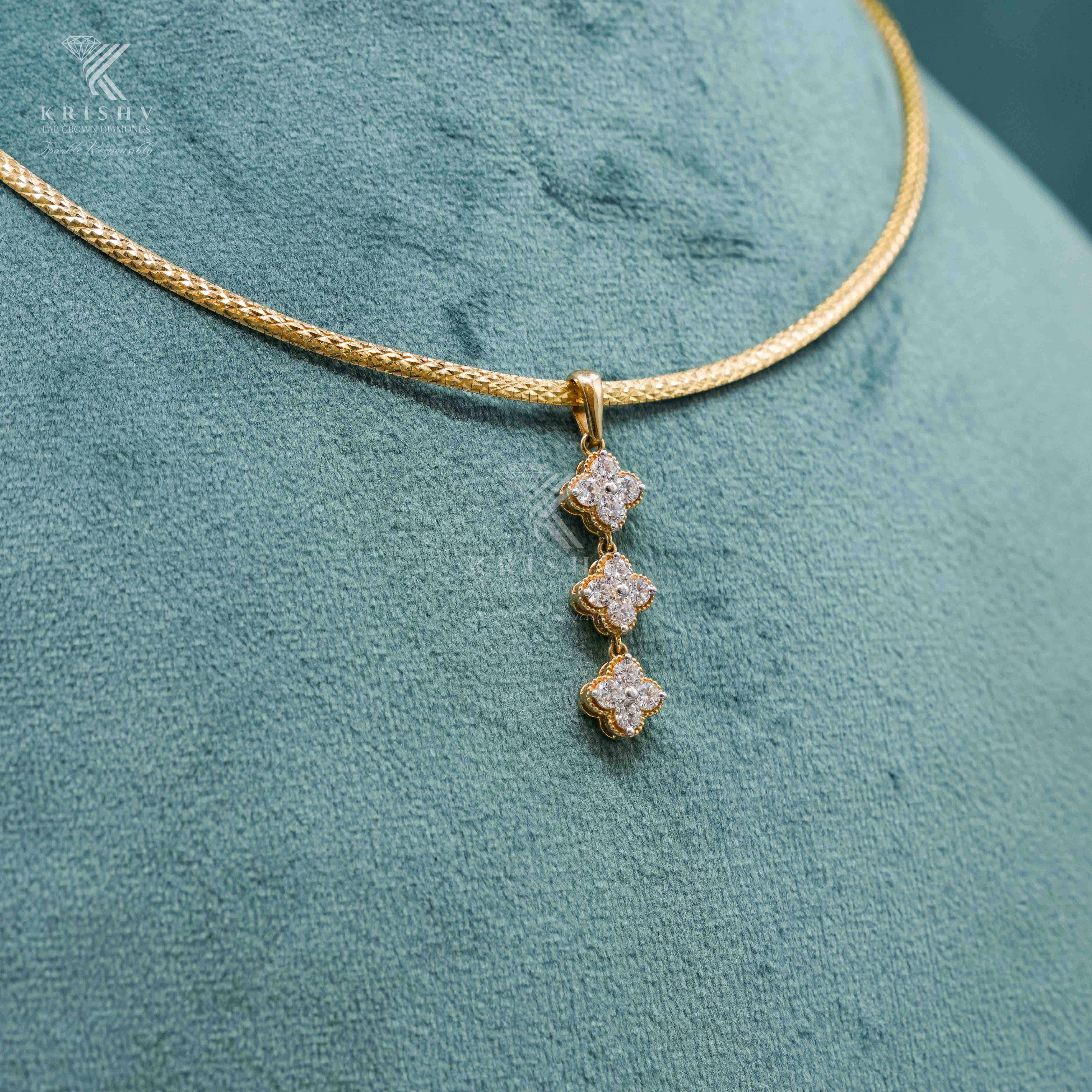 Krishv Lab Grown Diamonds - Diamond Pendent