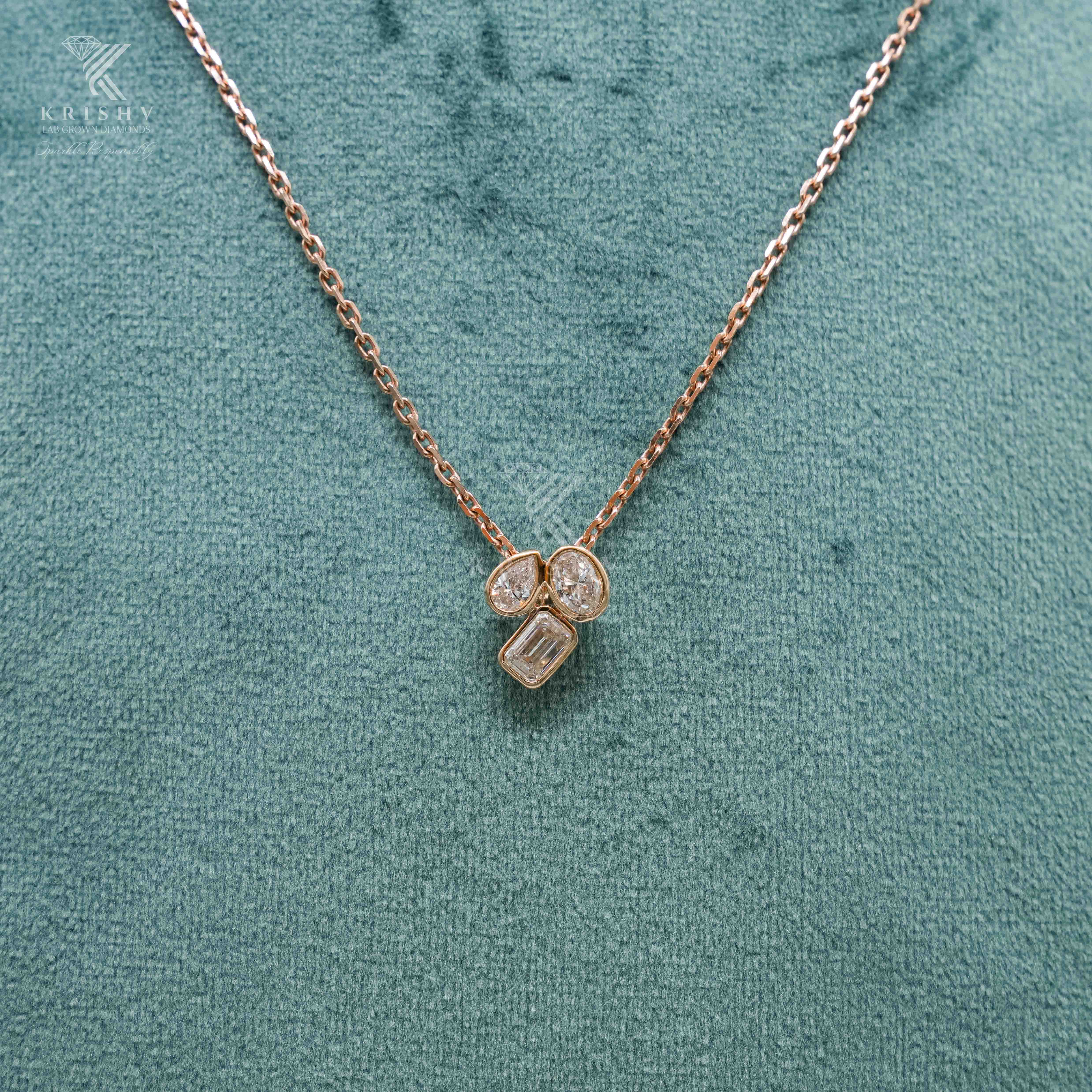Krishv Lab Grown Diamonds - Diamond Pendent