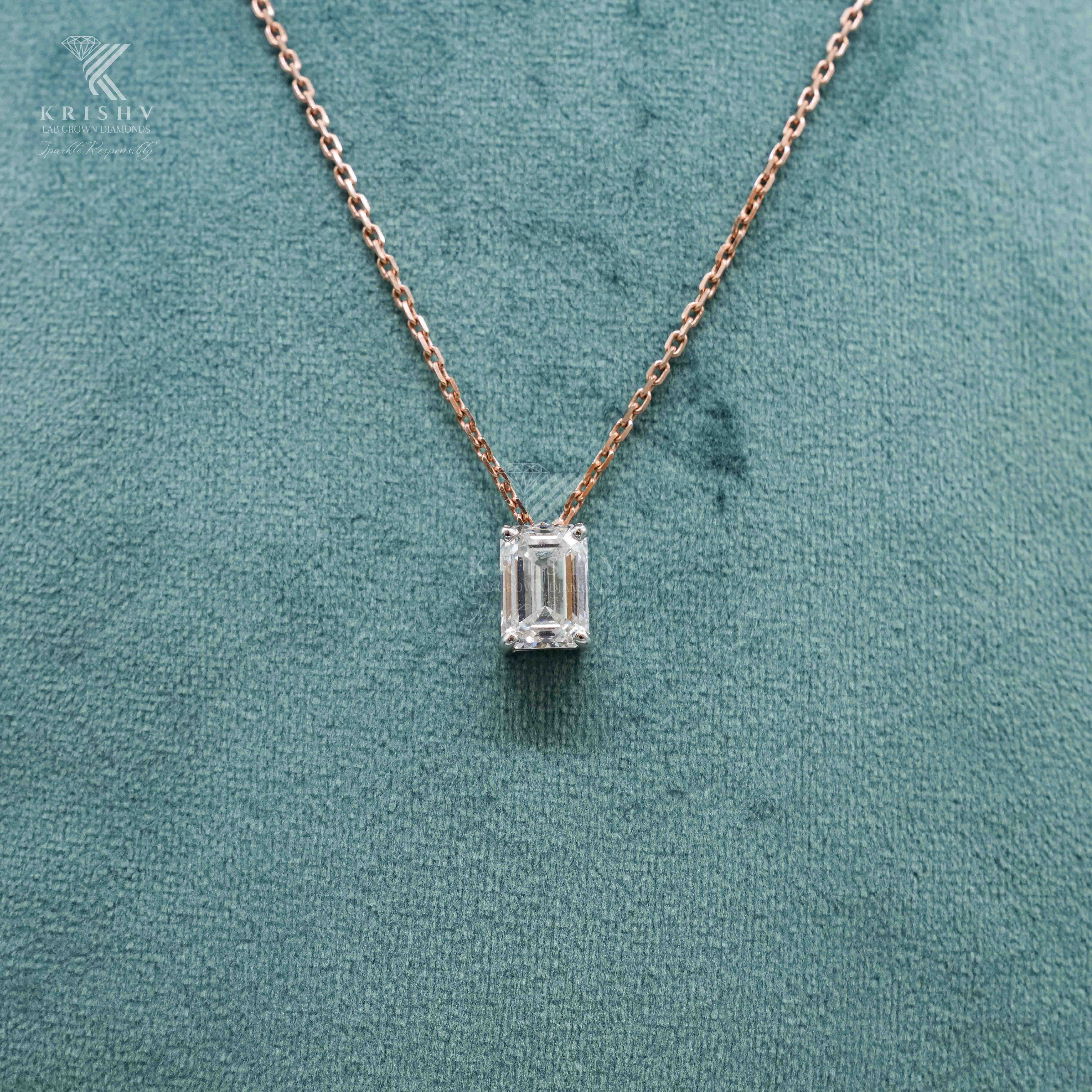 Krishv Lab Grown Diamonds - Diamond Pendent
