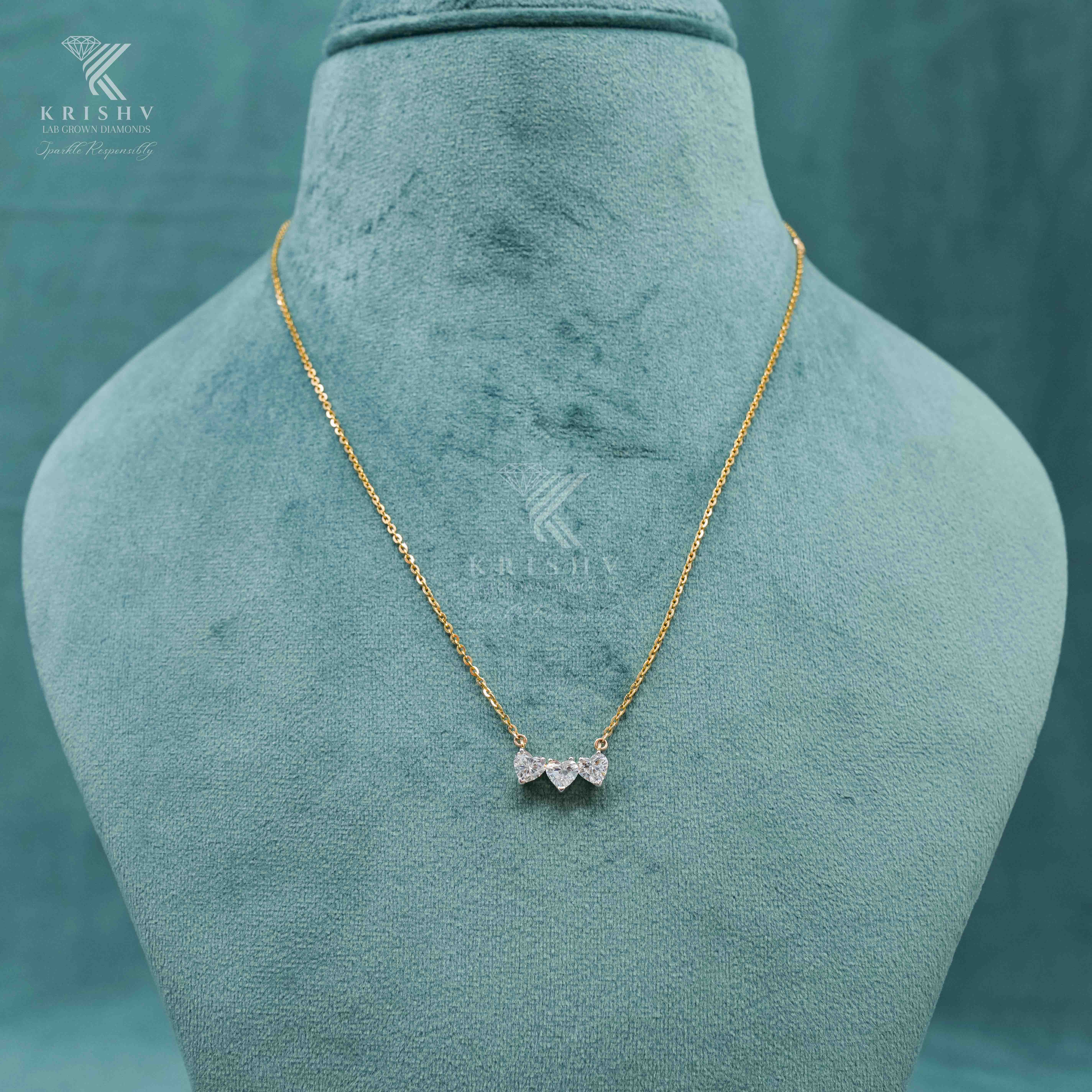 Krishv Lab Grown Diamonds - Diamond Chain Pendent