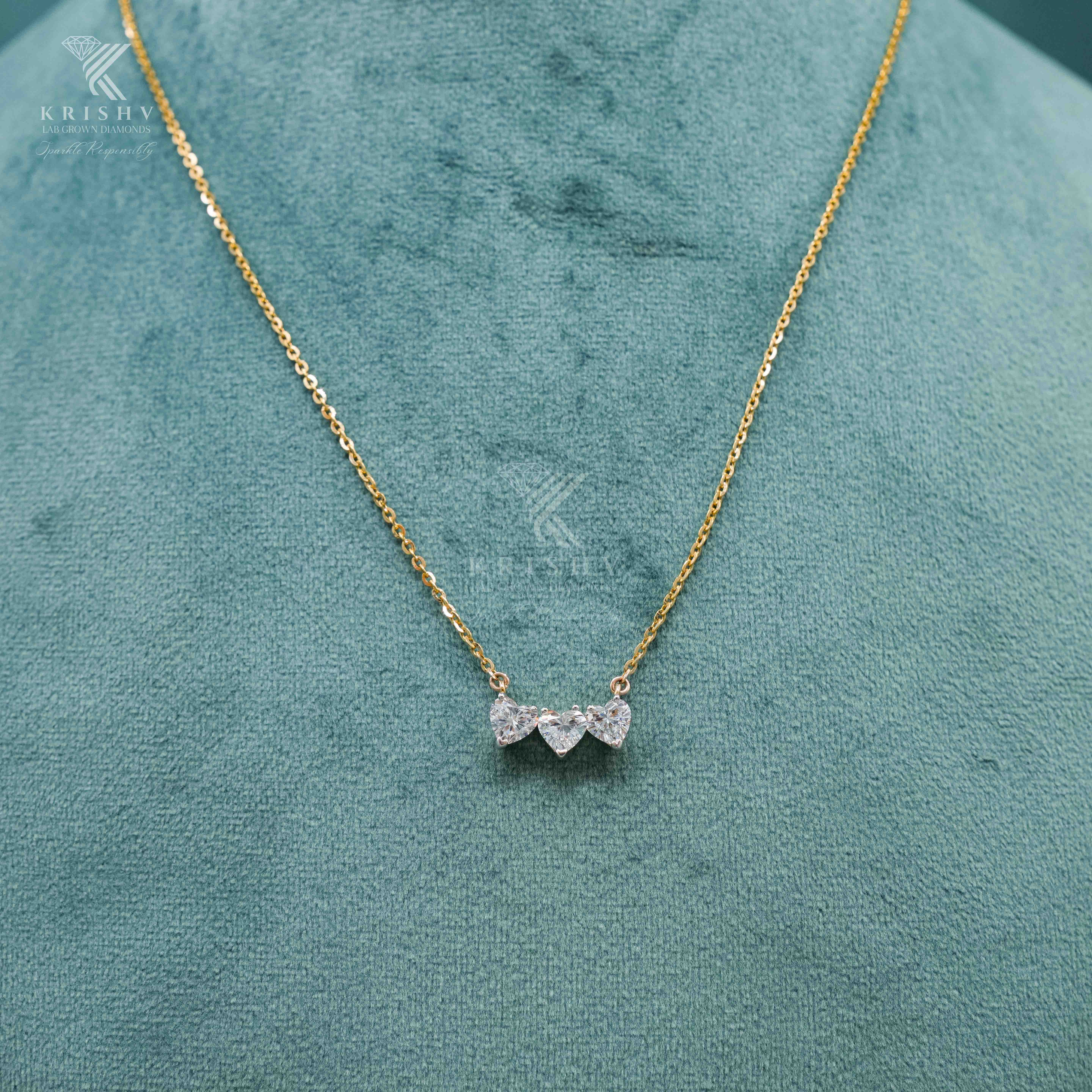 Krishv Lab Grown Diamonds - Diamond Chain Pendent
