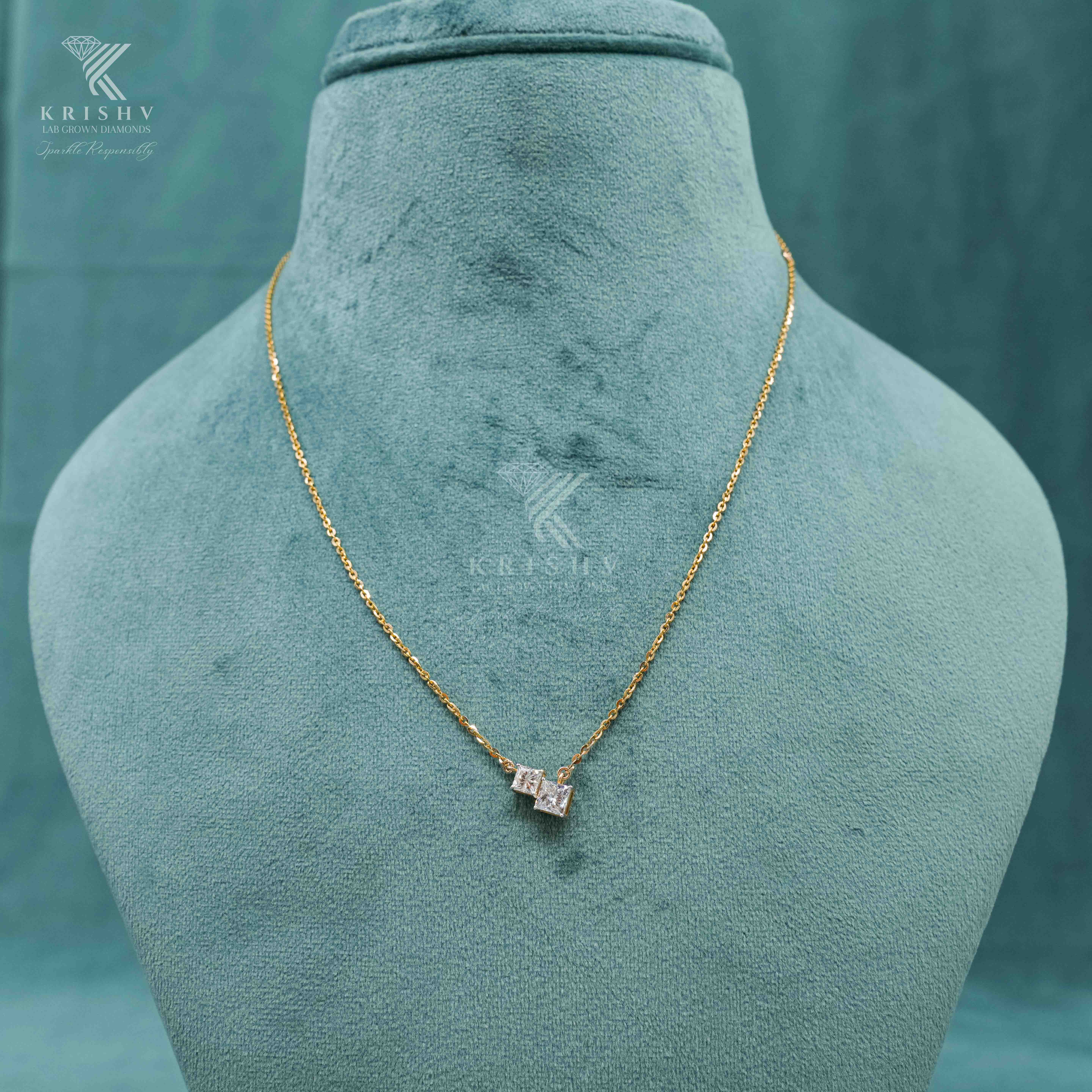 Krishv Lab Grown Diamonds - Diamond Chain Pendent