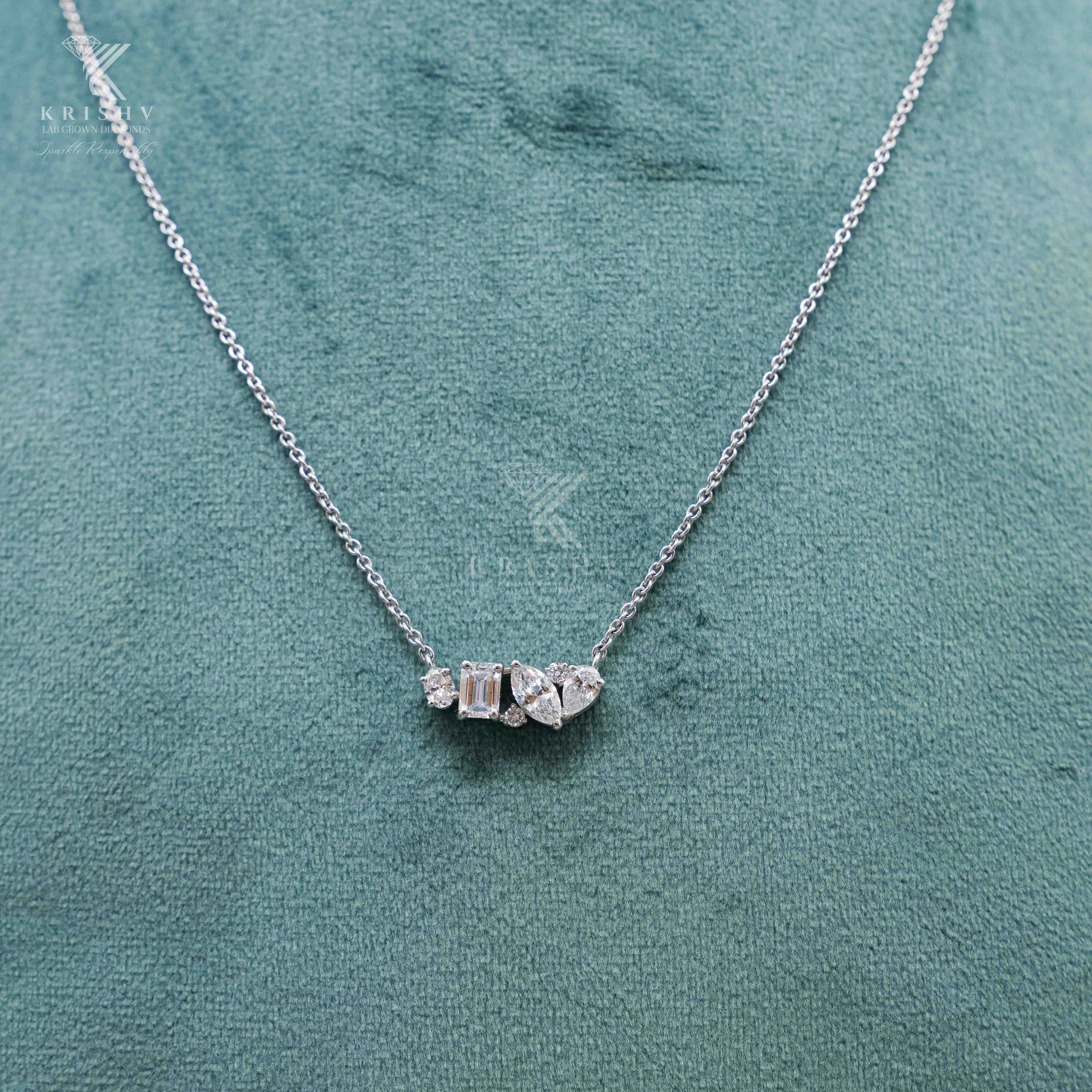 Krishv Lab Grown Diamonds - Diamond Chain Pendent