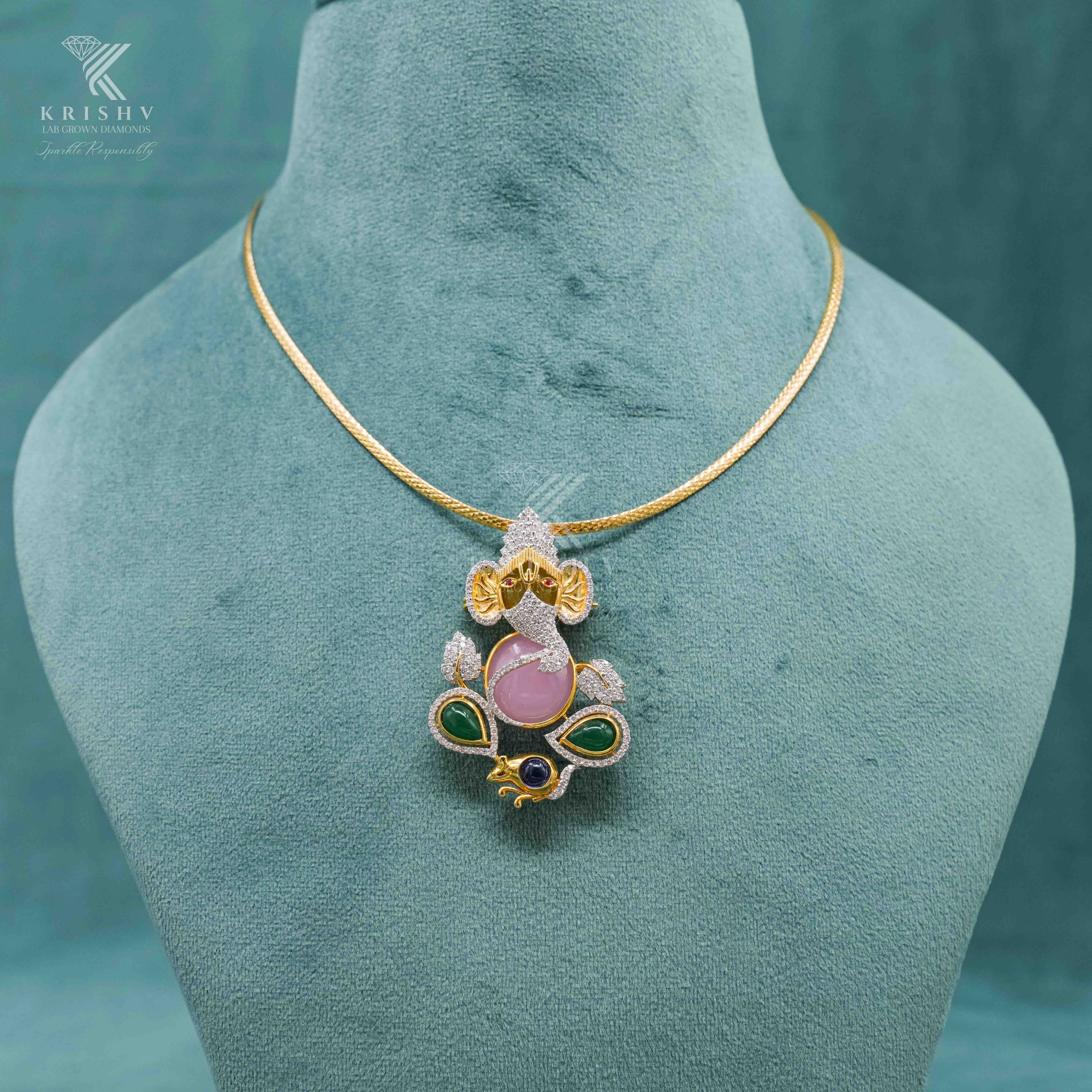 Krishv Lab Grown Diamonds - Diamond Chain Pendent