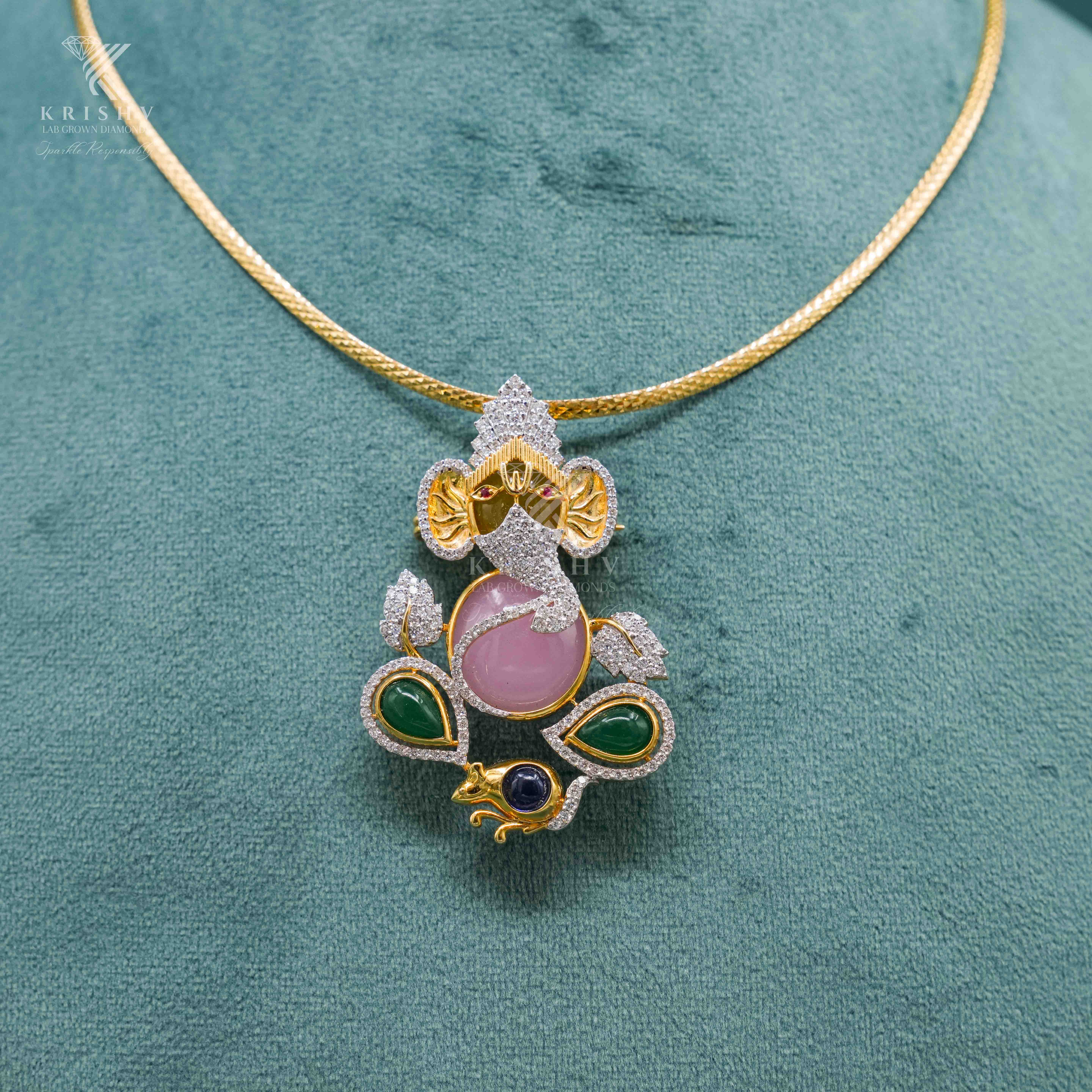 Krishv Lab Grown Diamonds - Diamond Chain Pendent