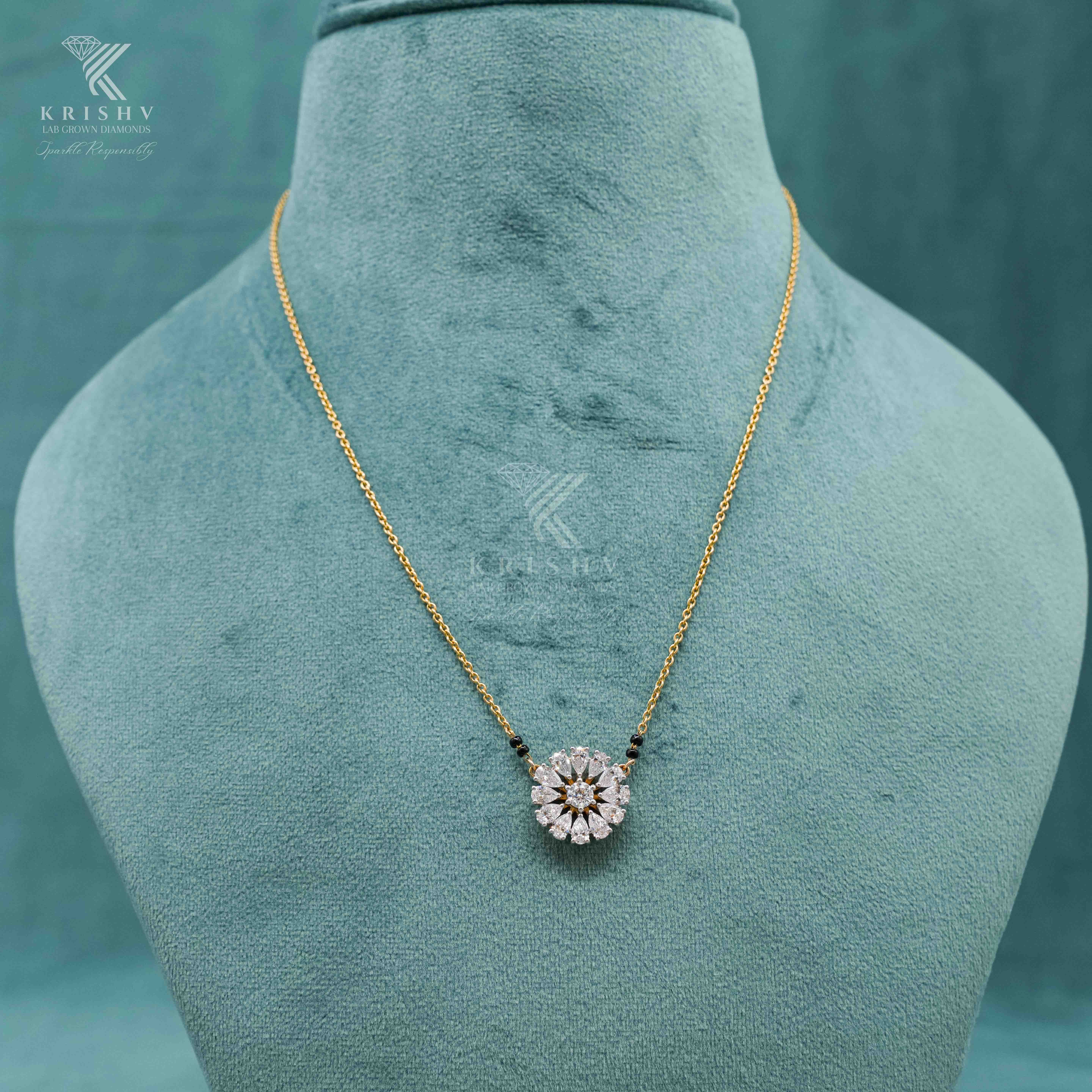 Krishv Lab Grown Diamonds - Diamond Chain Pendent