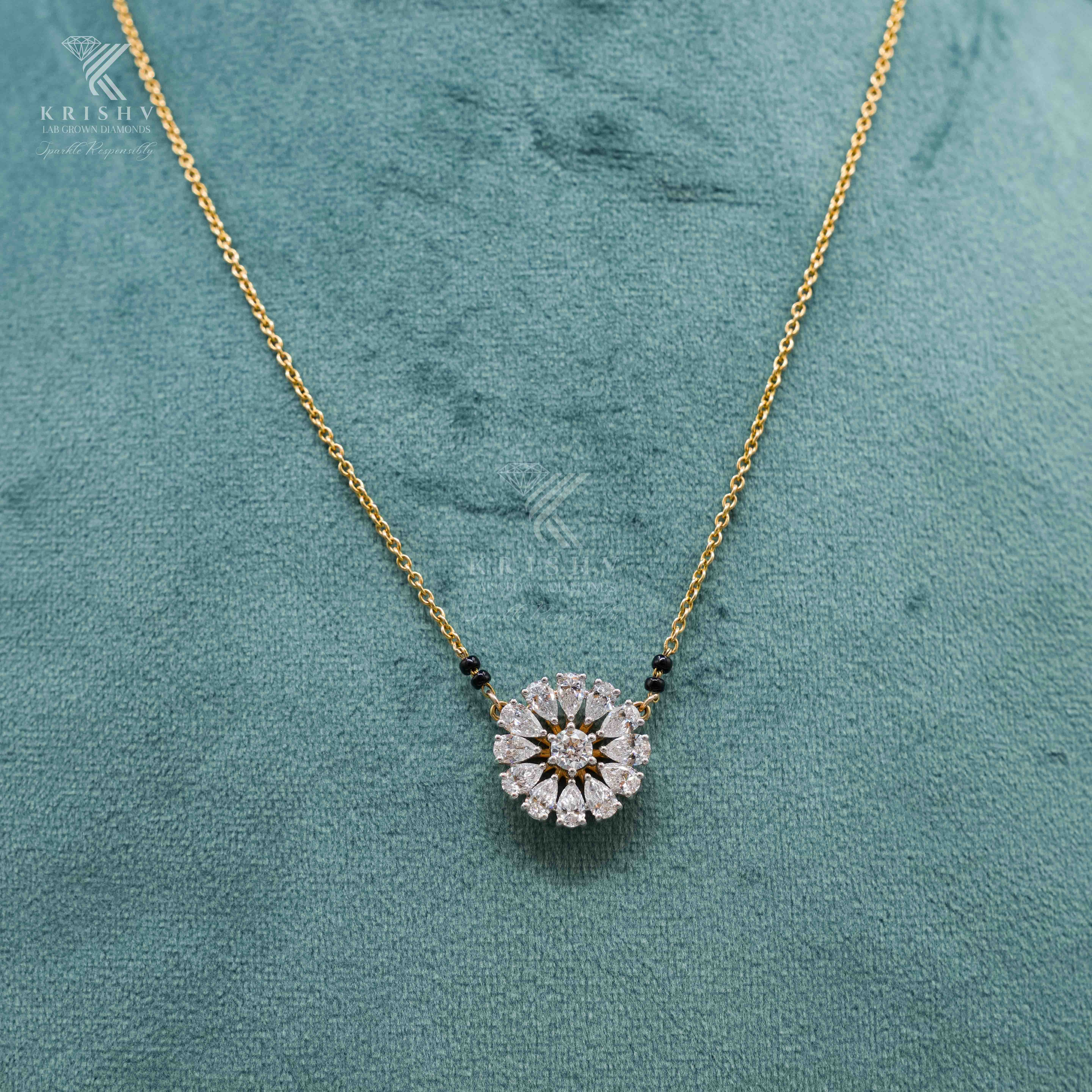 Krishv Lab Grown Diamonds - Diamond Chain Pendent