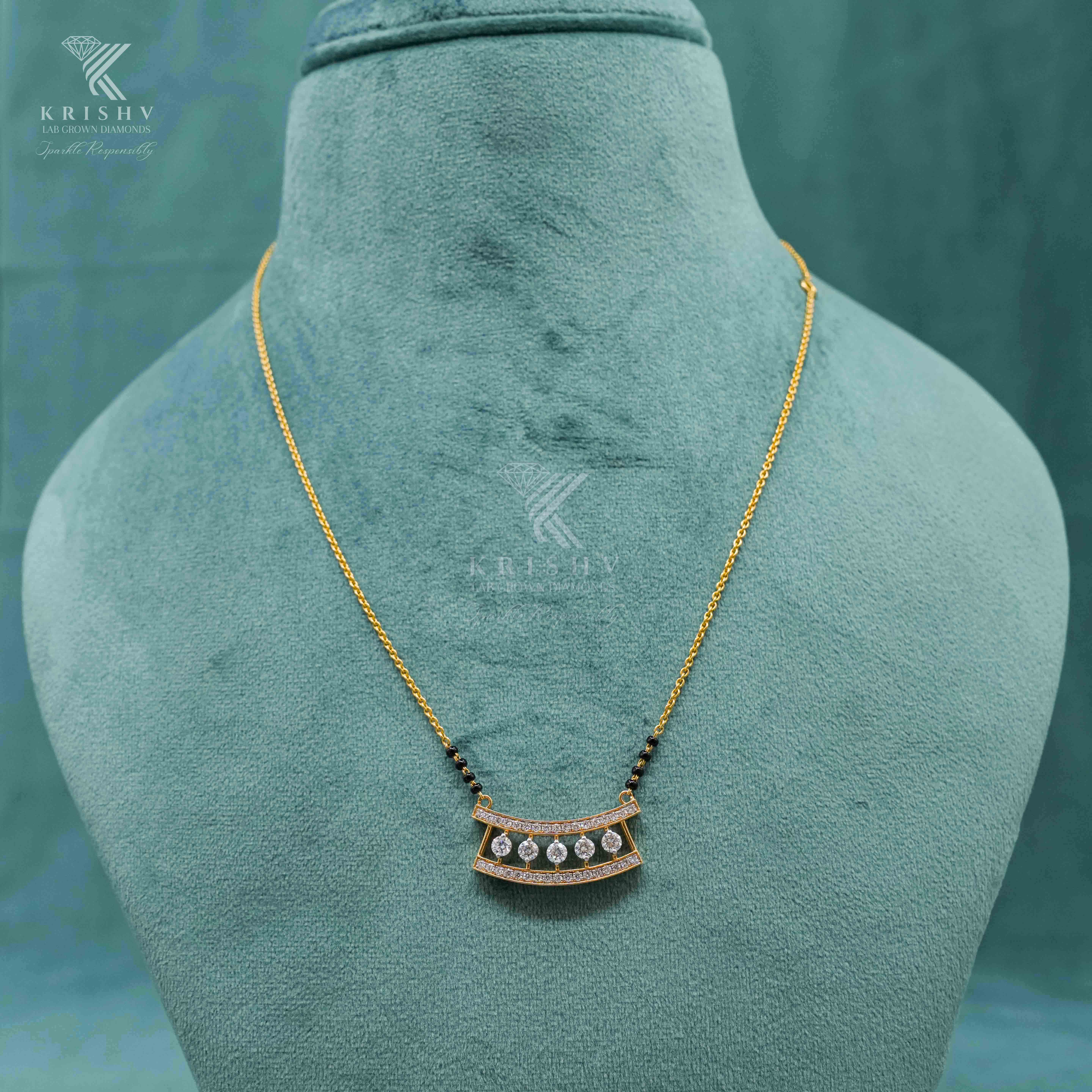 Krishv Lab Grown Diamonds - Diamond Chain Pendent