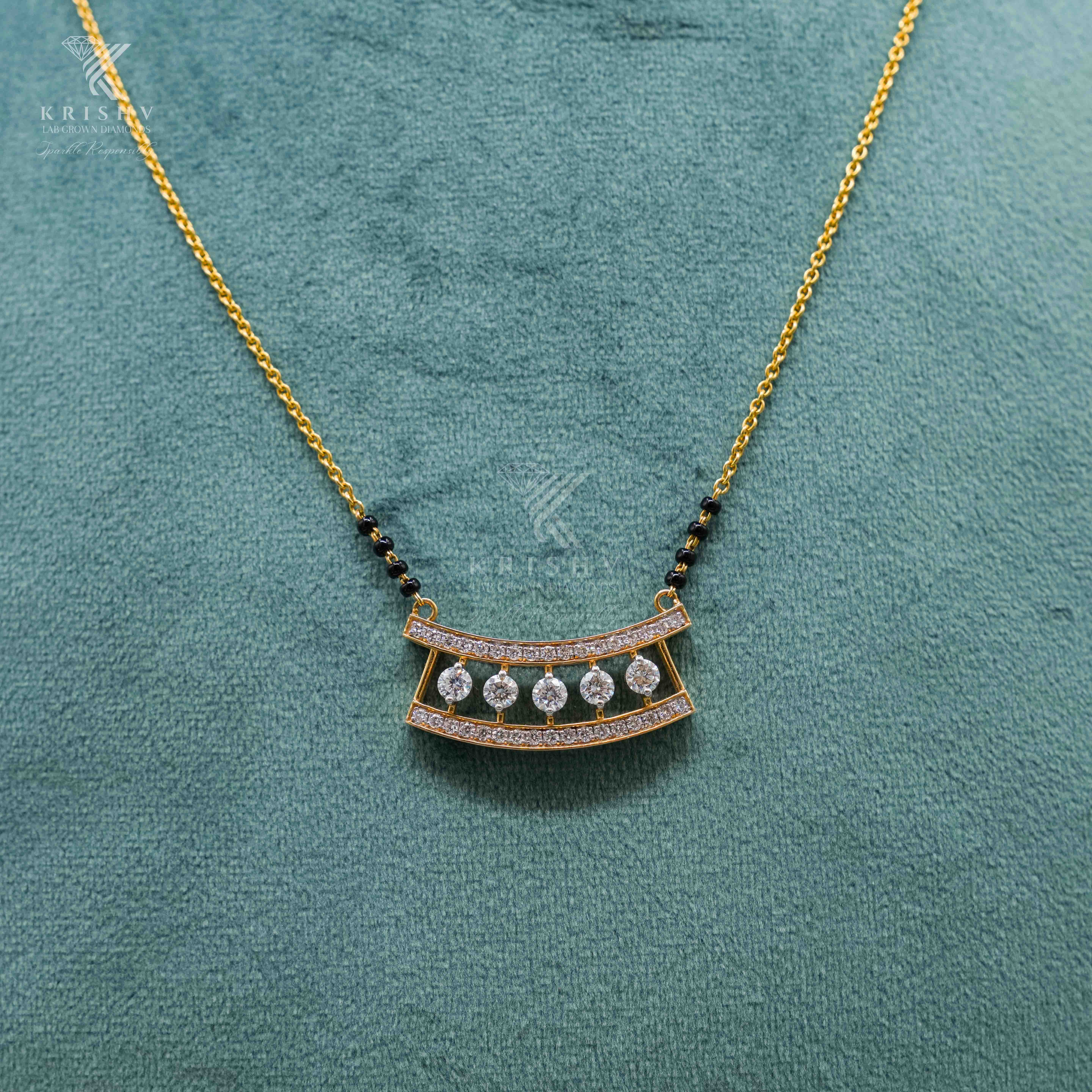 Krishv Lab Grown Diamonds - Diamond Chain Pendent