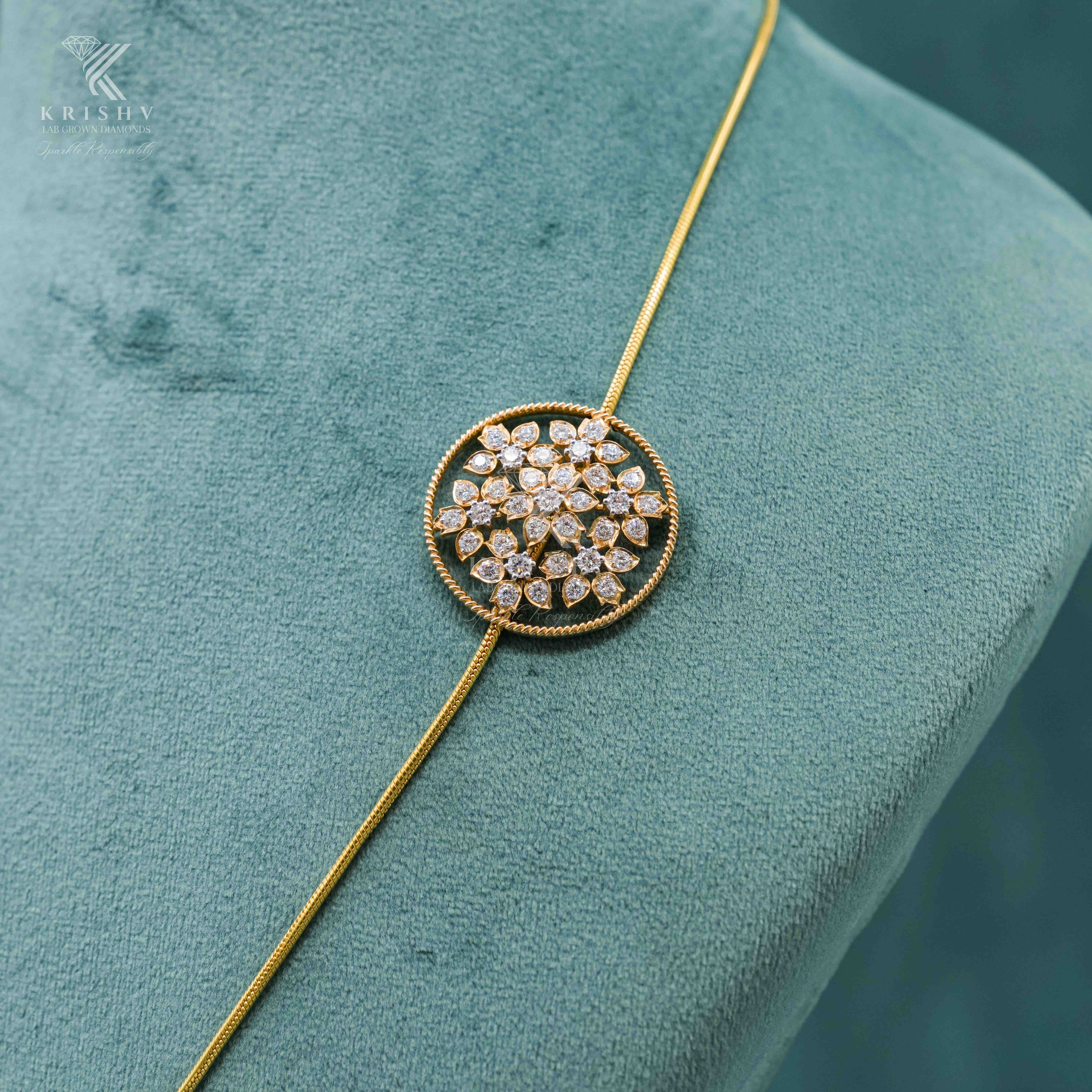 Krishv Lab Grown Diamonds - Diamond Chain Pendent