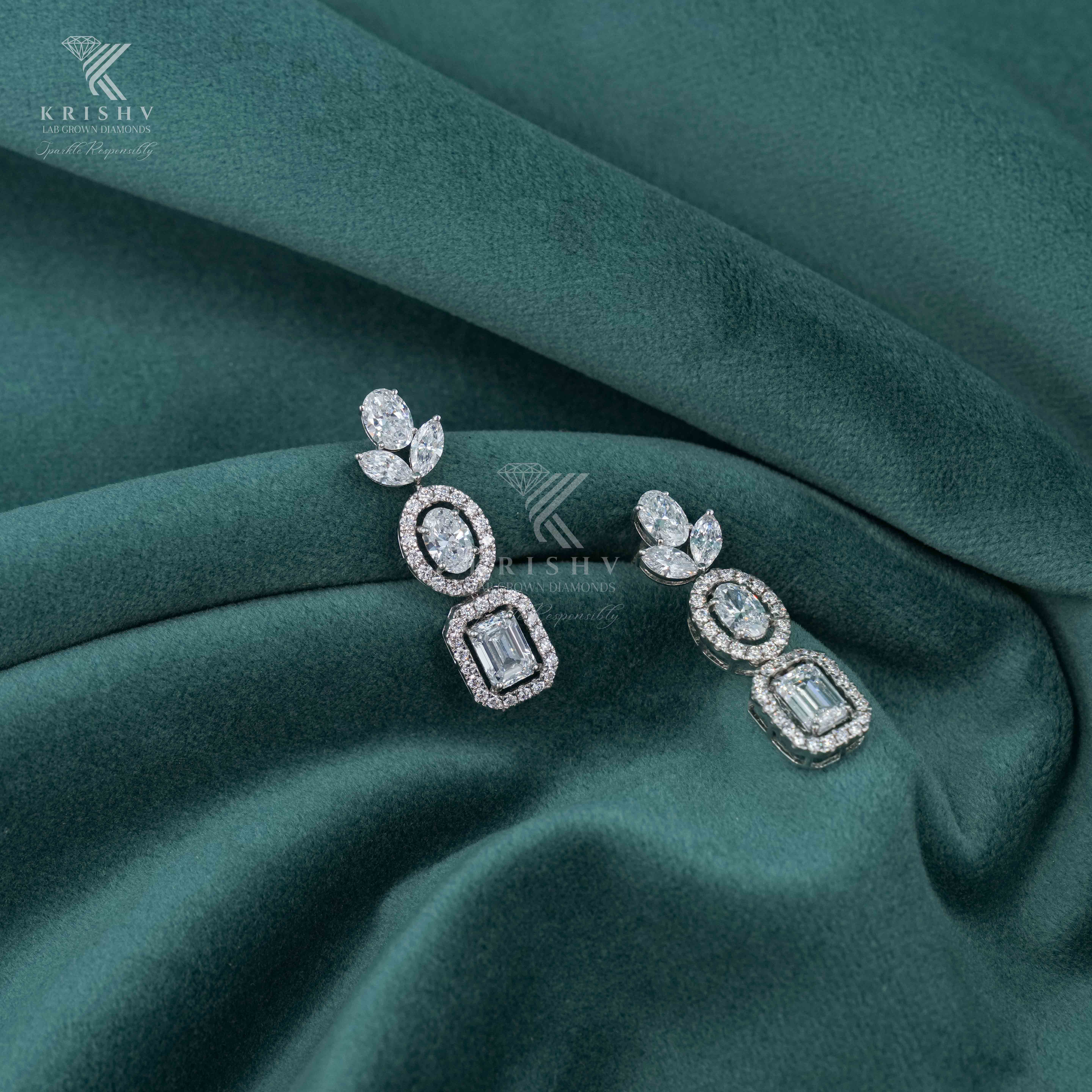 Krishv Lab Grown Diamonds - Diamond Earring