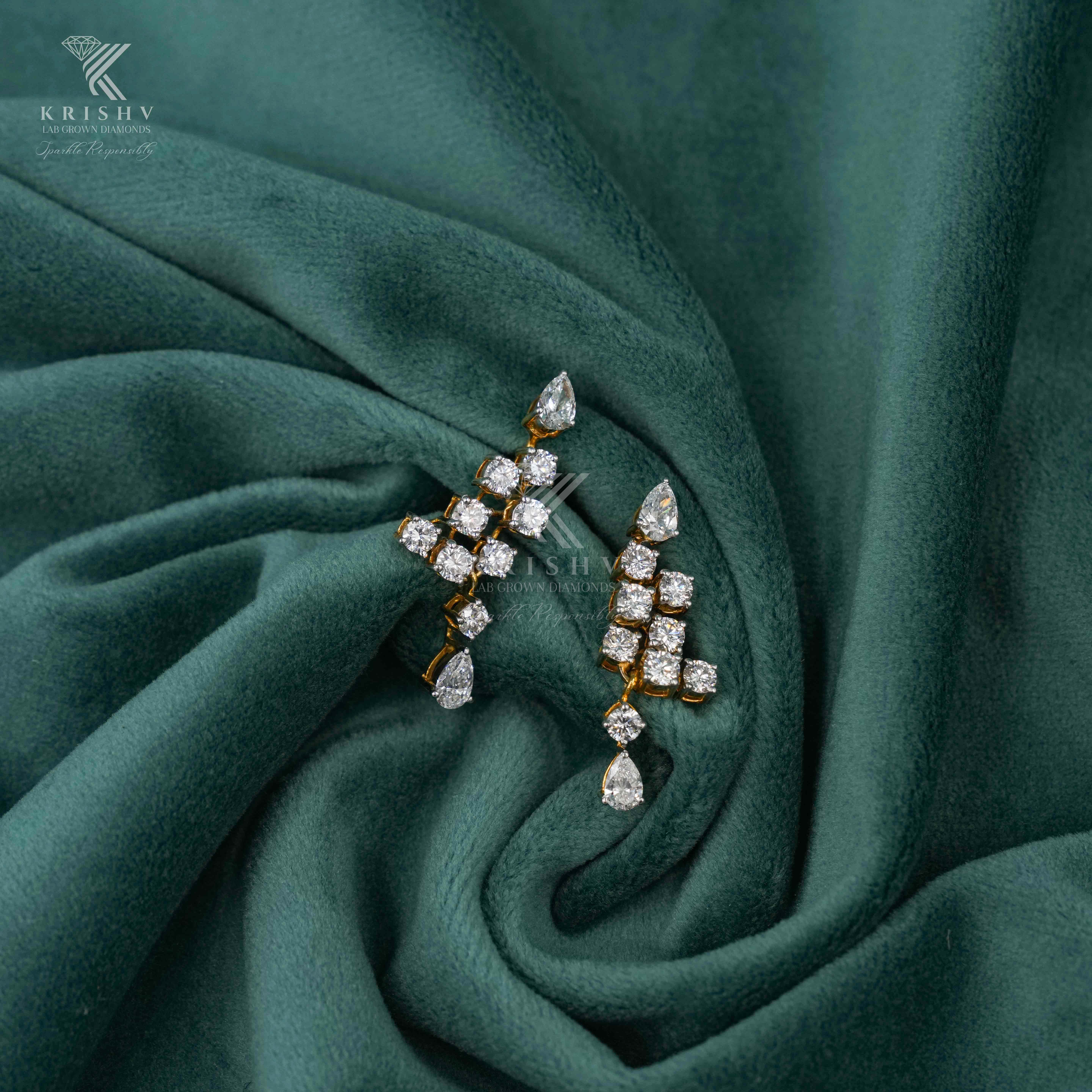 Krishv Lab Grown Diamonds - Diamond Earring