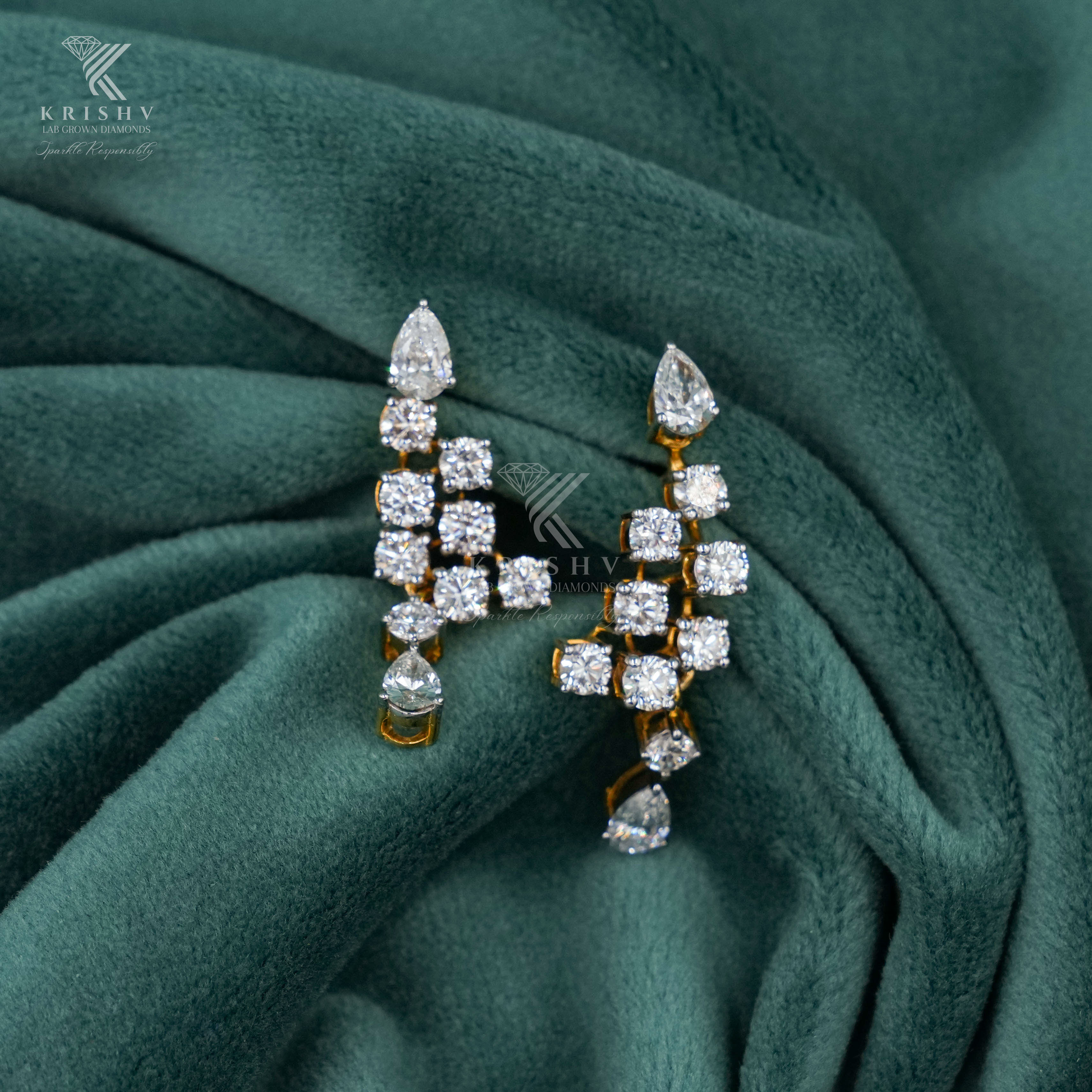 Krishv Lab Grown Diamonds - Diamond Earring